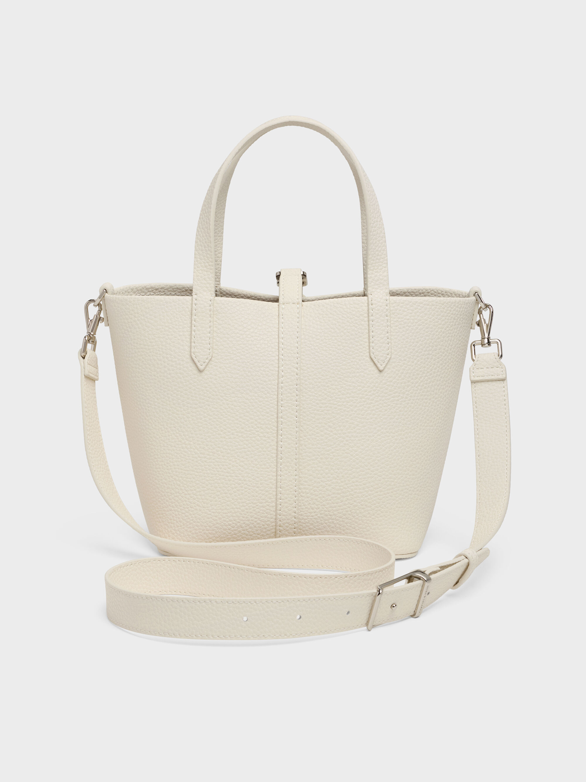 Beryl ベリル リサイクルレザーバケツバッグ - クリーム | CHARLES