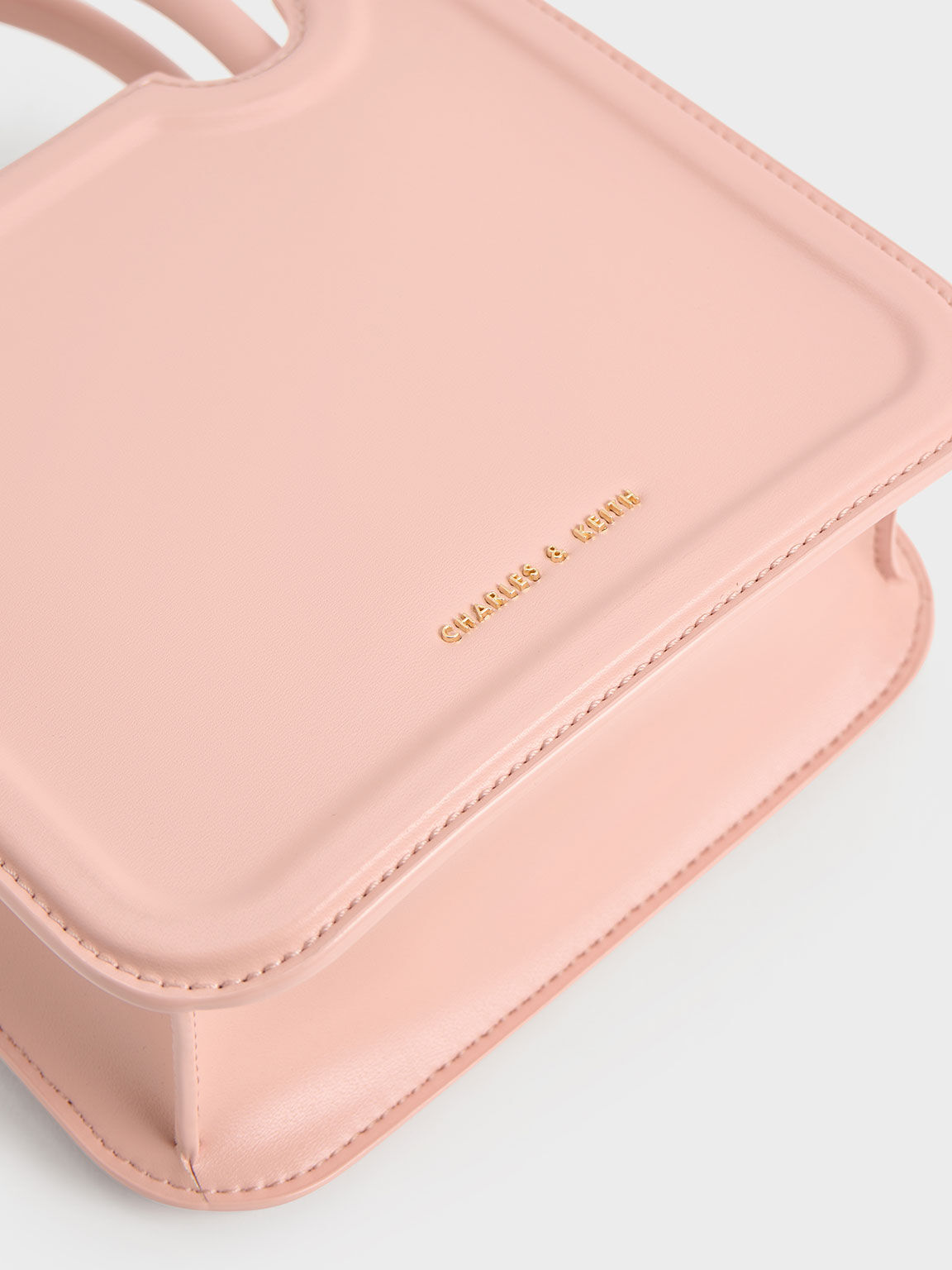 Perline ペルリーネ スカルプチュアトートバッグ, ピンク, hi-res