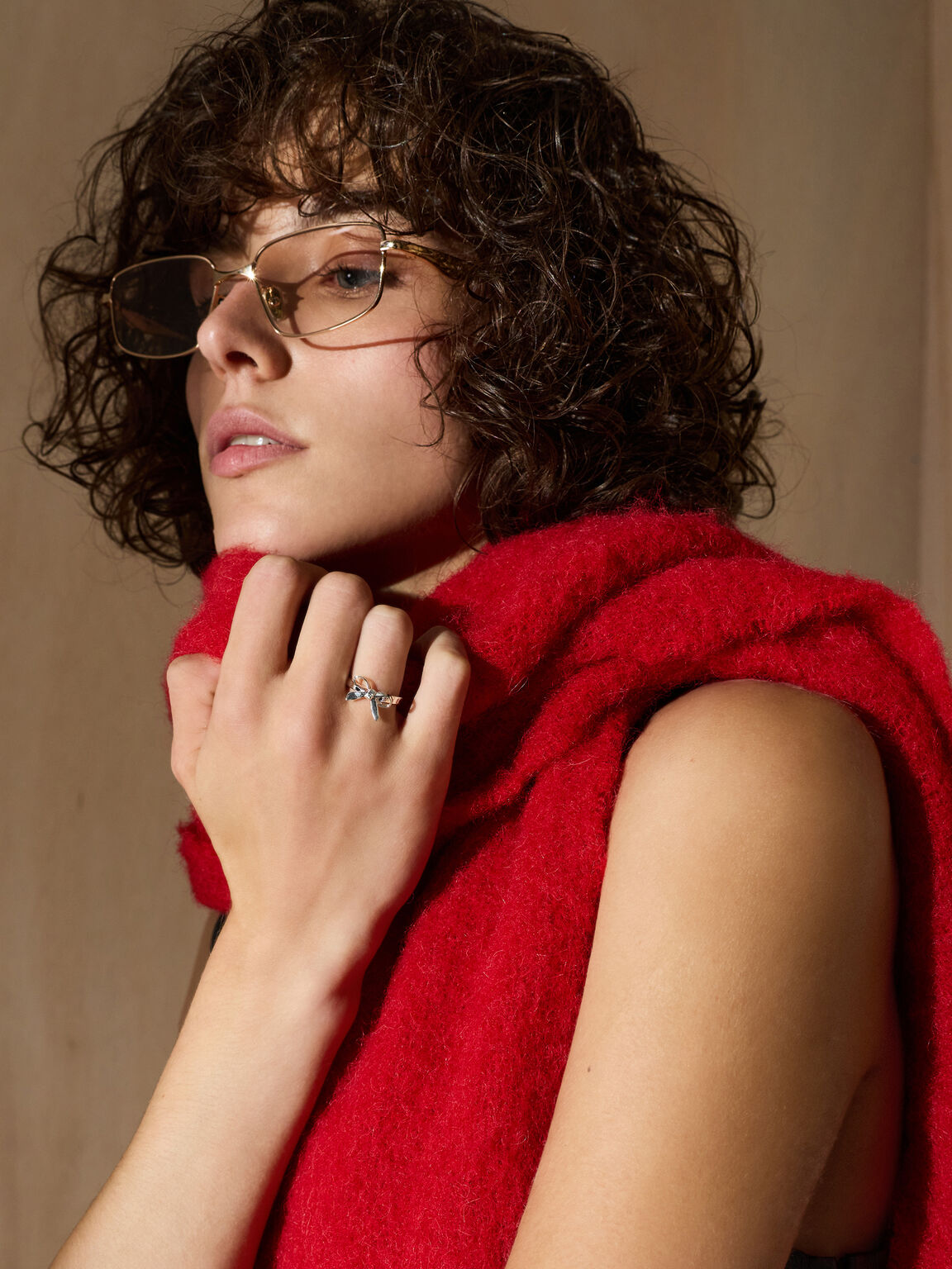 Athalia アザリア リボンリング, シルバー, hi-res