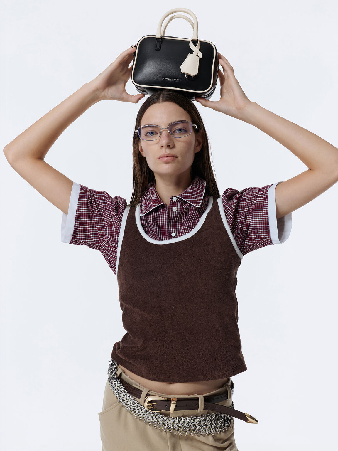 Sianna ミニシアンナ ボウリングバッグ, マルチ, hi-res