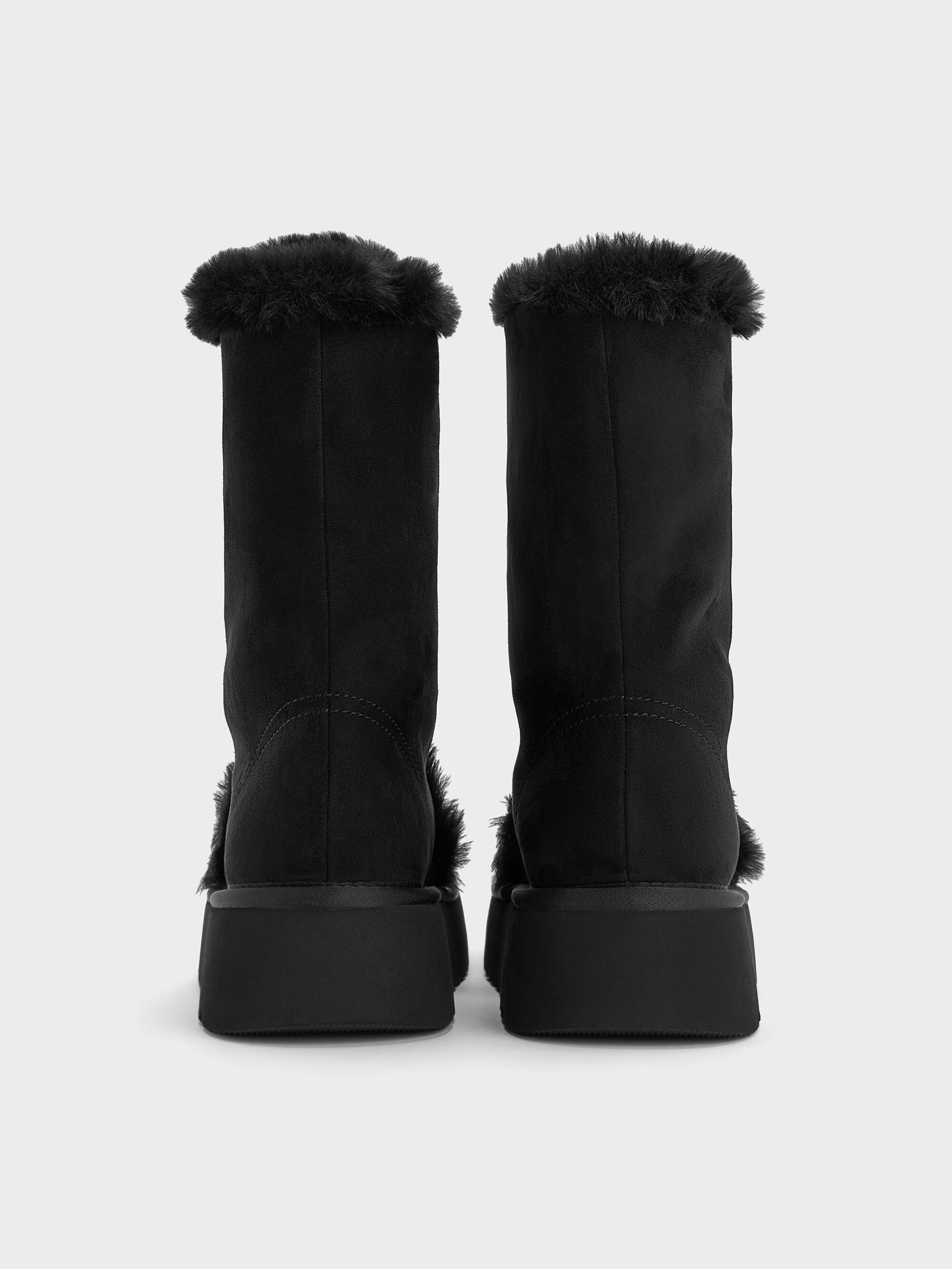 【新品未使用】BADBLOODファーブーツブラックS ムーンスター イブ レディース EVE イヴ 225-25 ウインターナイロン