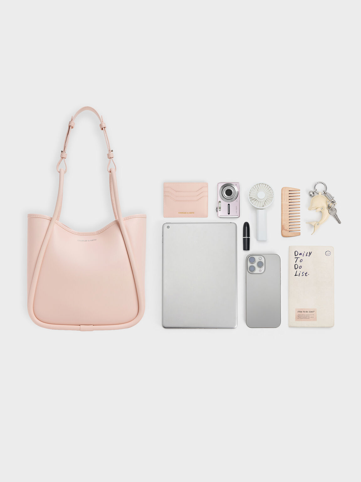 Lyla ミニライラ チューブラートートバッグ, ソフトピンク, hi-res