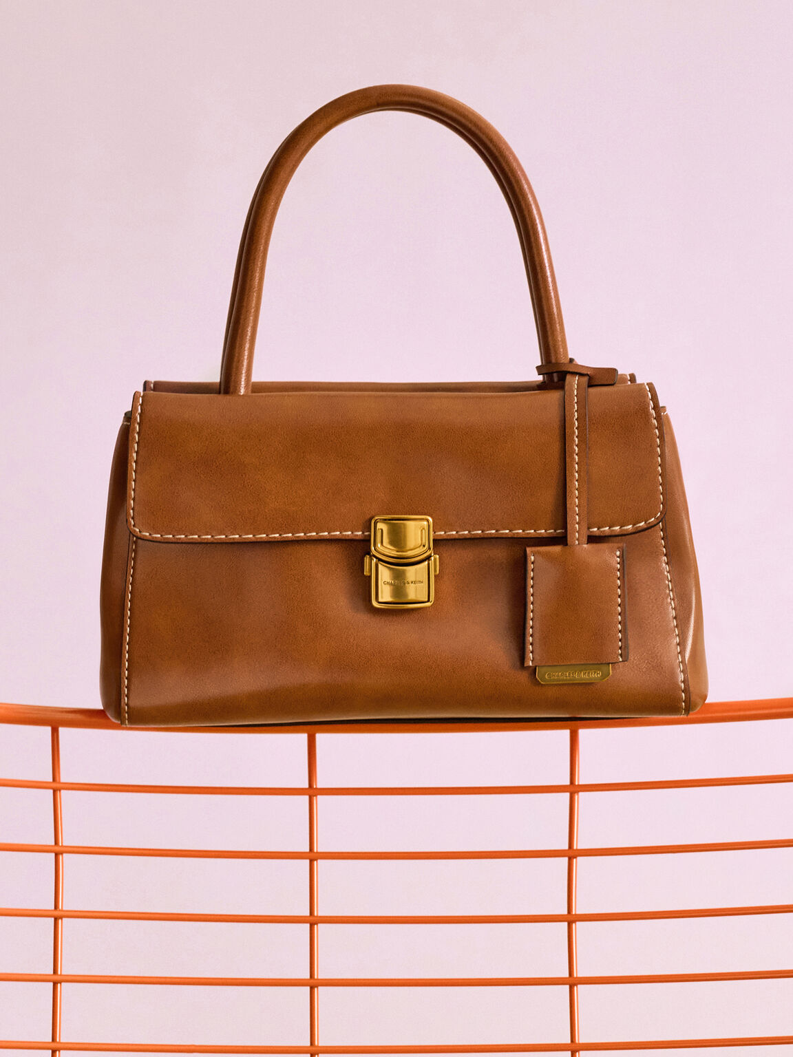 Acelynn エイスリン ロープチェーン トートバッグ, ディストレスドタン, hi-res