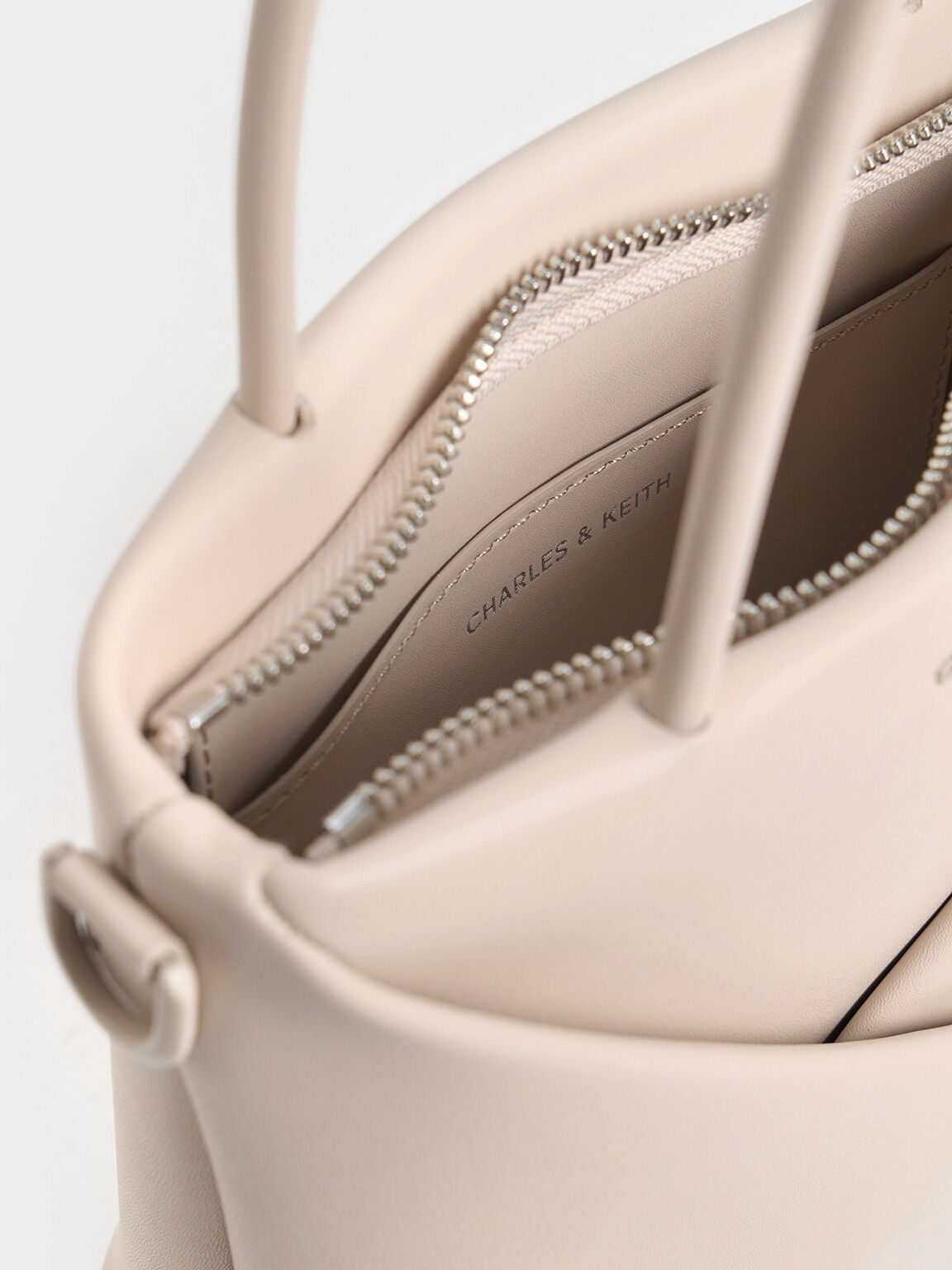 Midori ミドリ ジオメトリックトートバッグ, オーツ, hi-res