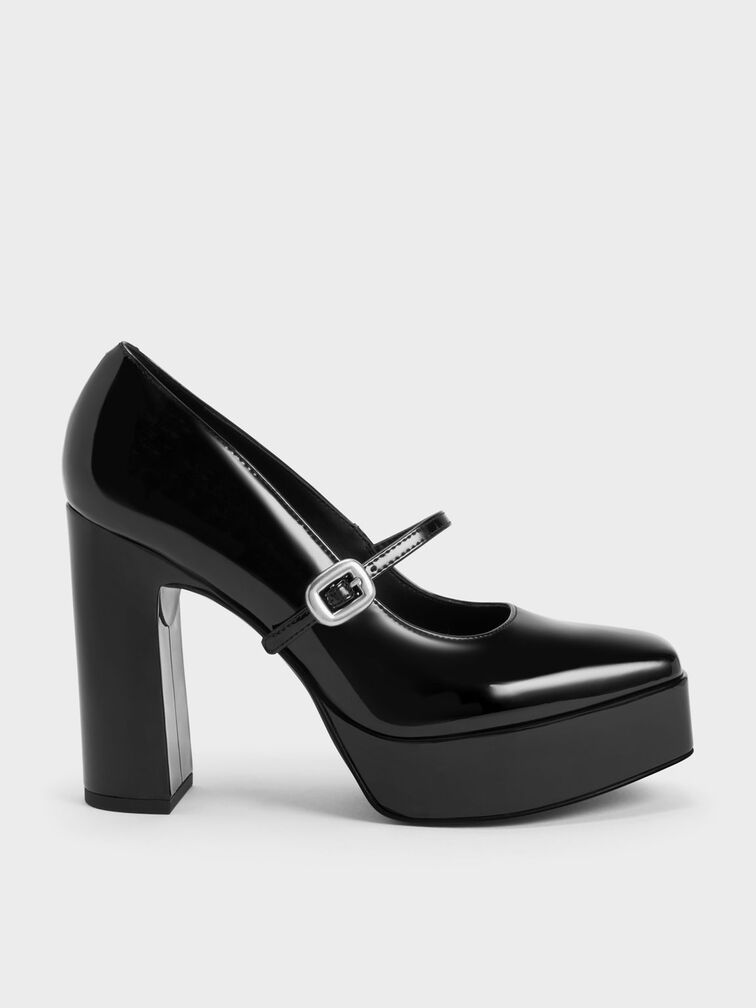 プラットフォーム メリージェーン - ブラック | CHARLES & KEITH 