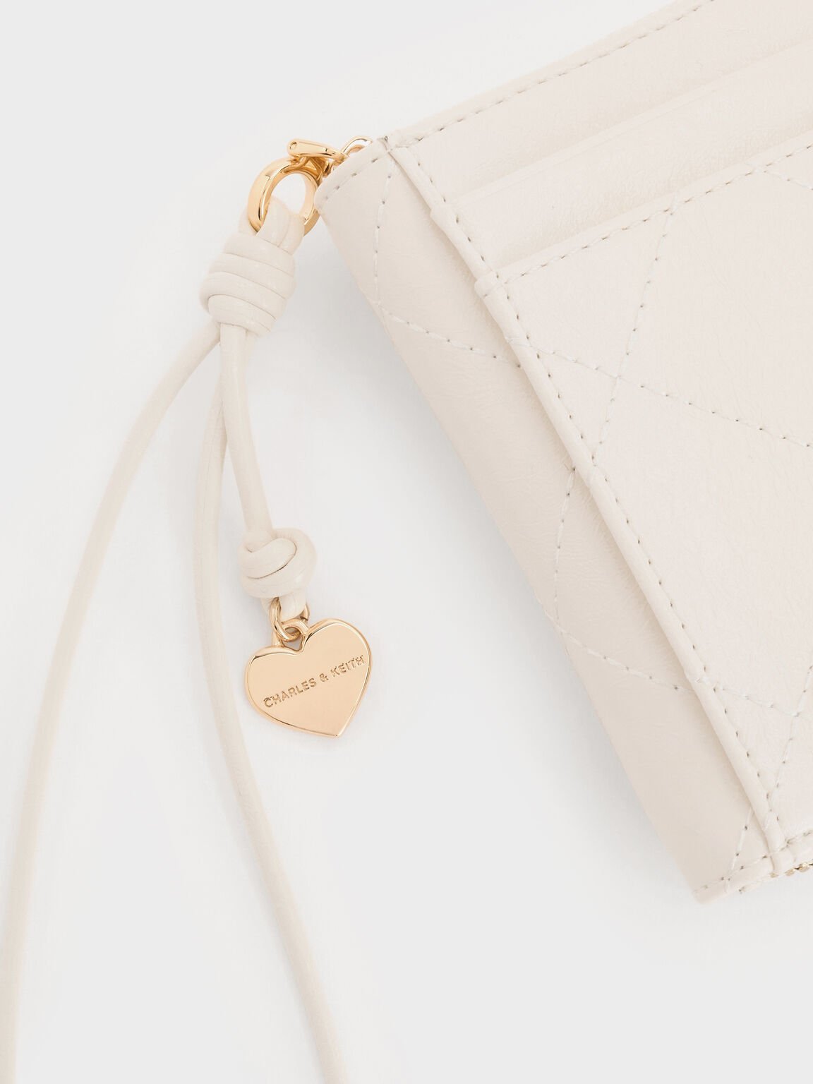 Apfra アップフラ キルトリストレットカードホルダー, クリーム, hi-res