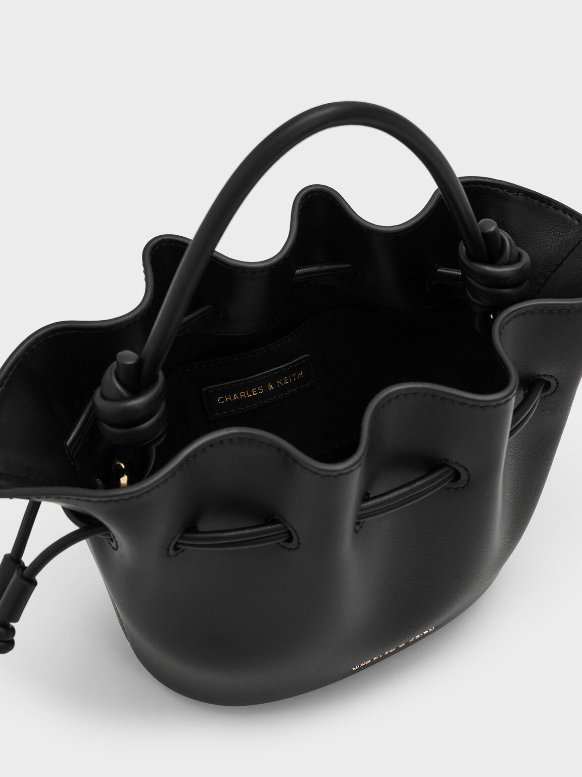 Sammie サミー ドローストリング バケットバッグ, ブラック, hi-res