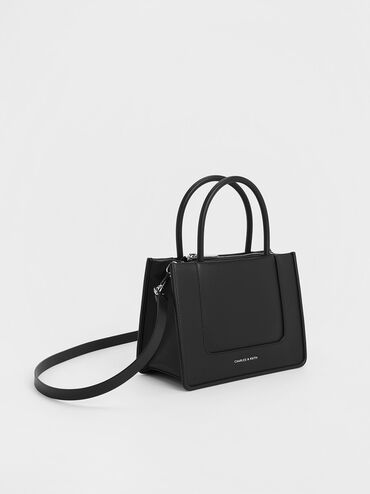 Daylla ミニデイラー トートバッグ - ノワール | CHARLES & KEITH 