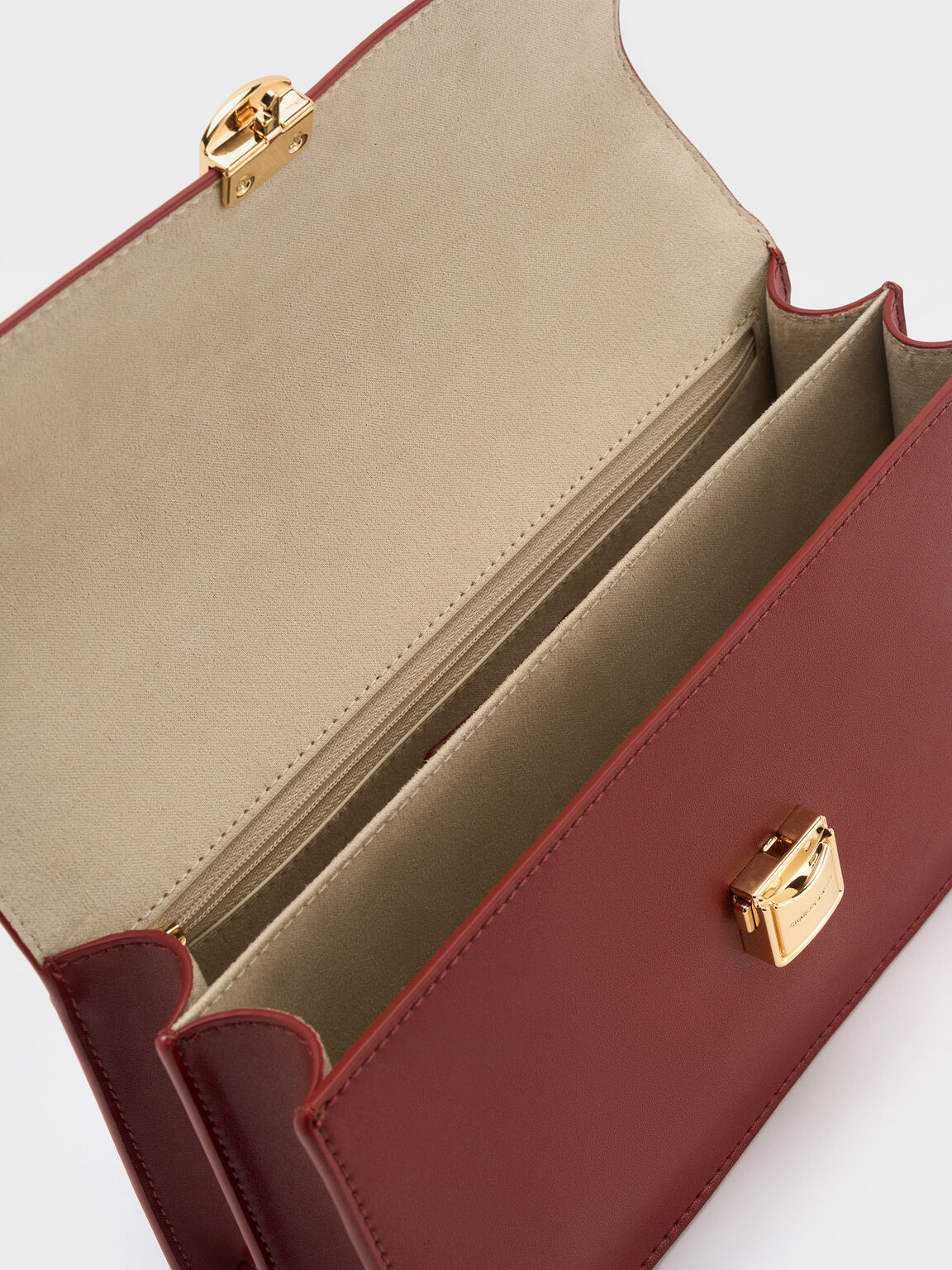 Acelynn エイスリン ロープチェーンショルダーバッグ, バーガンディ, hi-res