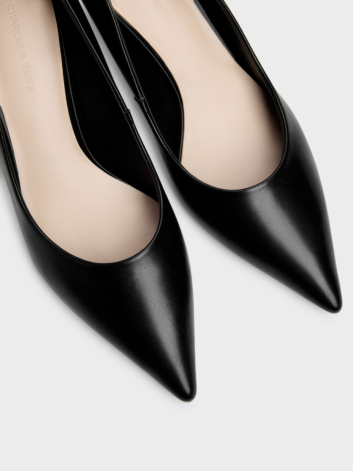 Kerra ケラ ポインテットミッドヒール, ブラック, hi-res