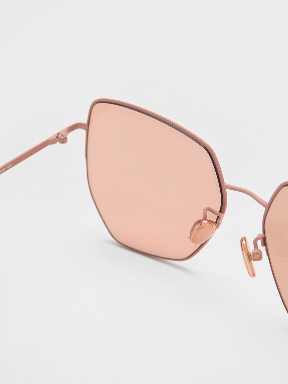 リサイクルアセテート バタフライサングラス, ピンク, hi-res