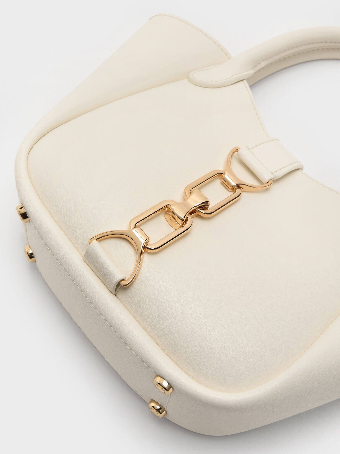 Agatha アガサ チェーンアクセントバケットバッグ, クリーム, hi-res