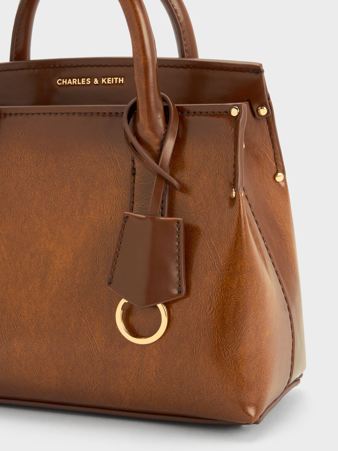 Rene ルネ ストラクチャートートバッグ, タン, hi-res