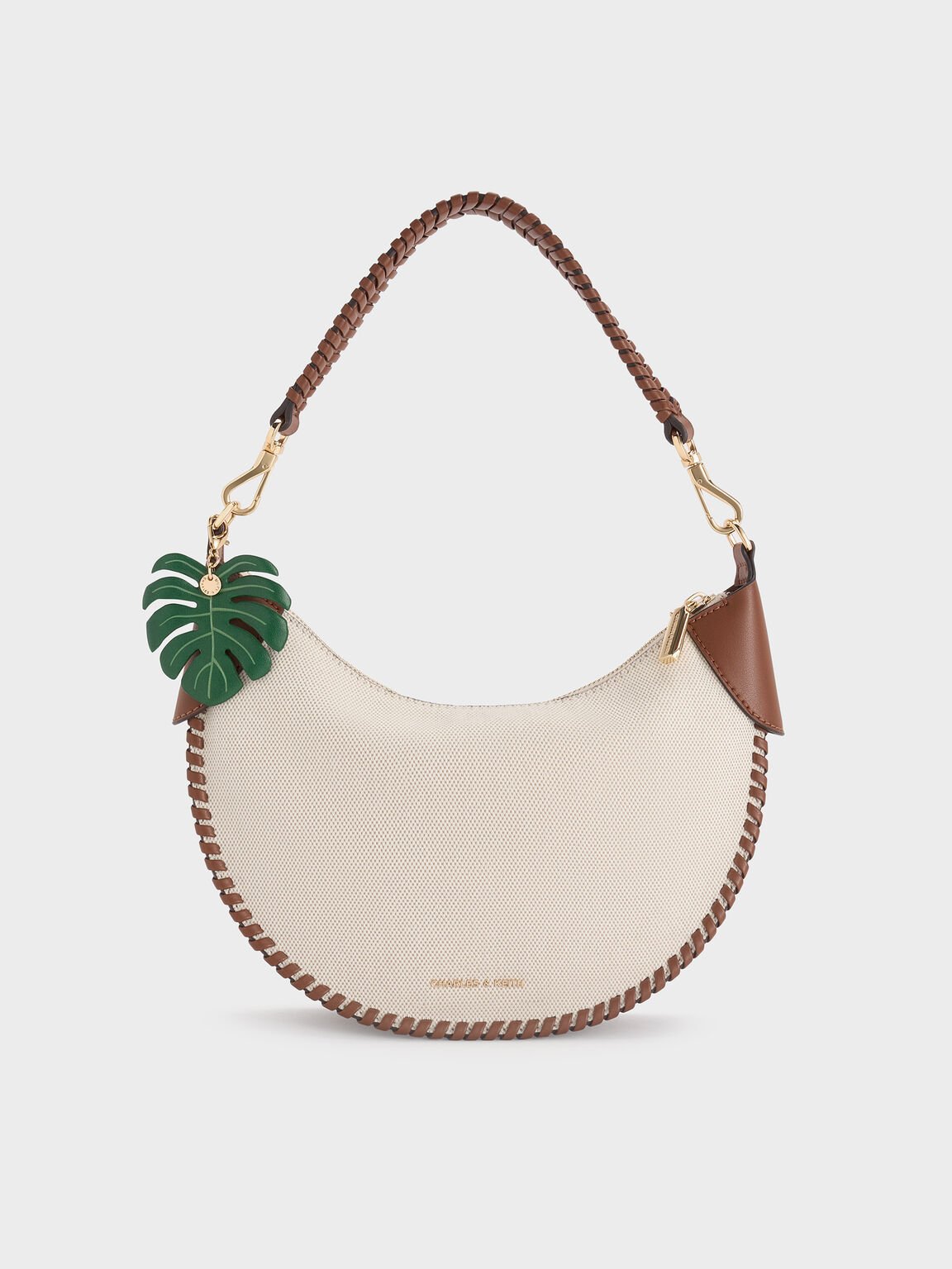 Blume ブリュム キャンバスブレードカーブホーボーバッグ, トープキャンバス, hi-res