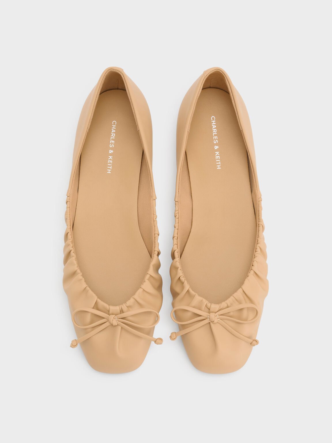 ルーシュドボウ バレエフラット, サンド, hi-res