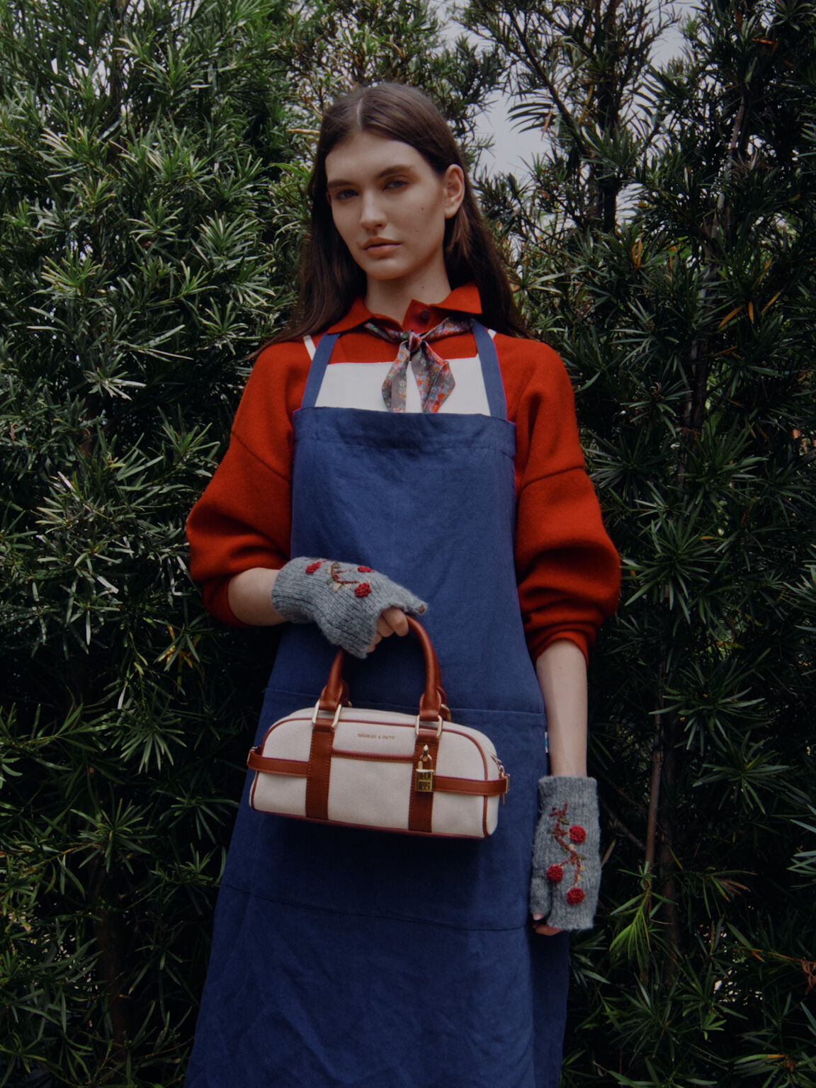 Scottie スコッティー キャンバスボウリングバッグ, ブリック, hi-res