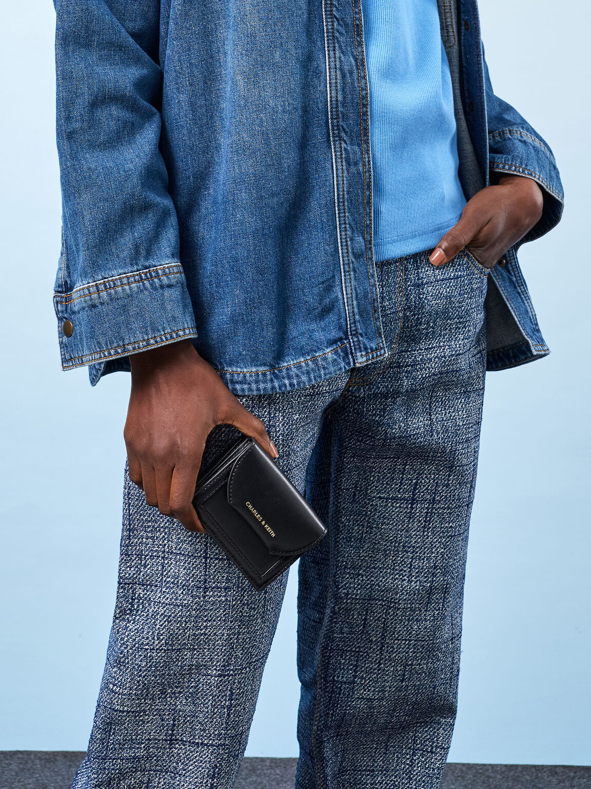 Enola エノラ スモールウォレット, ブラック, hi-res