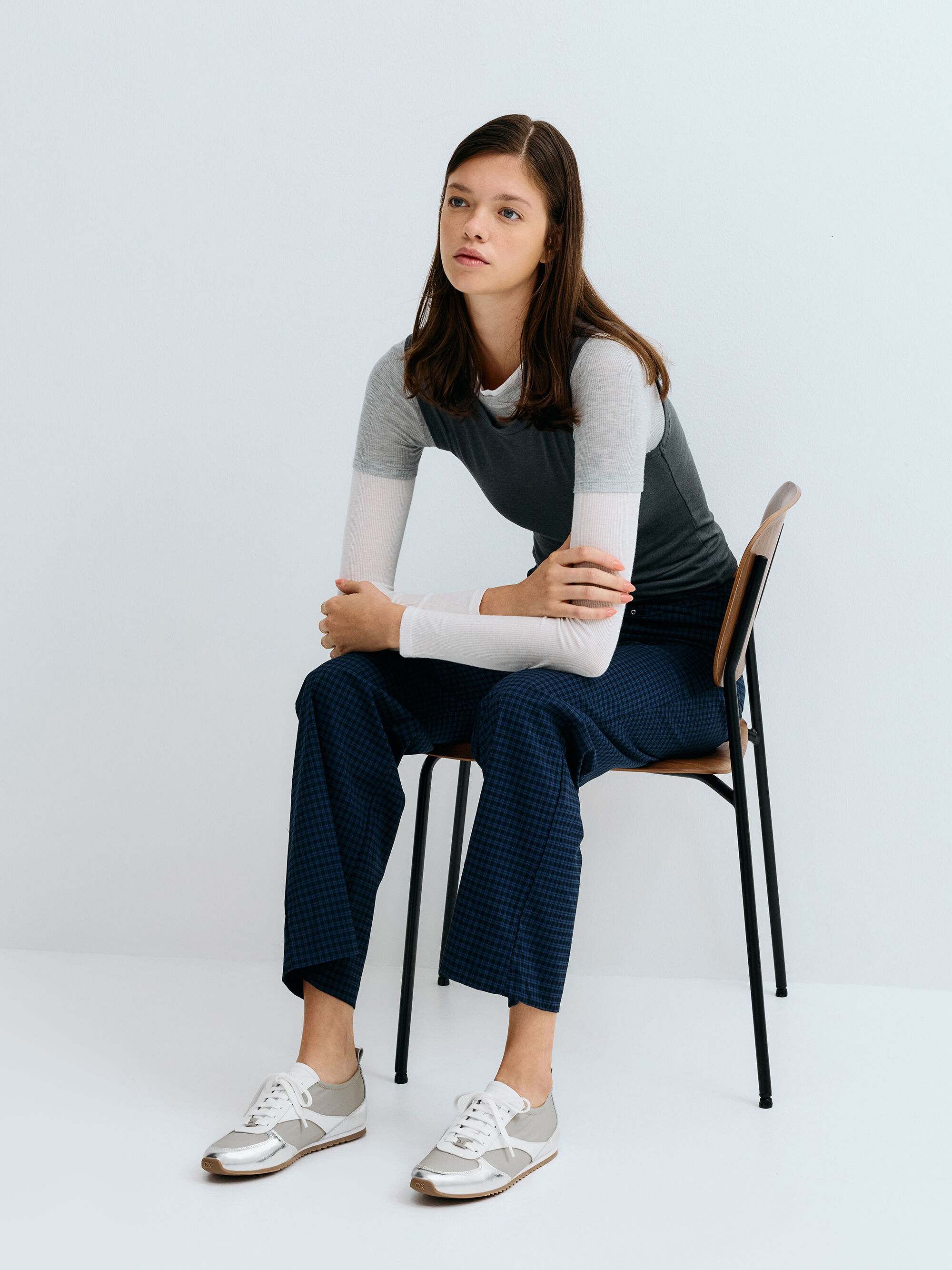 Jace ジェイス レザースニーカー - シルバー | CHARLES & KEITH