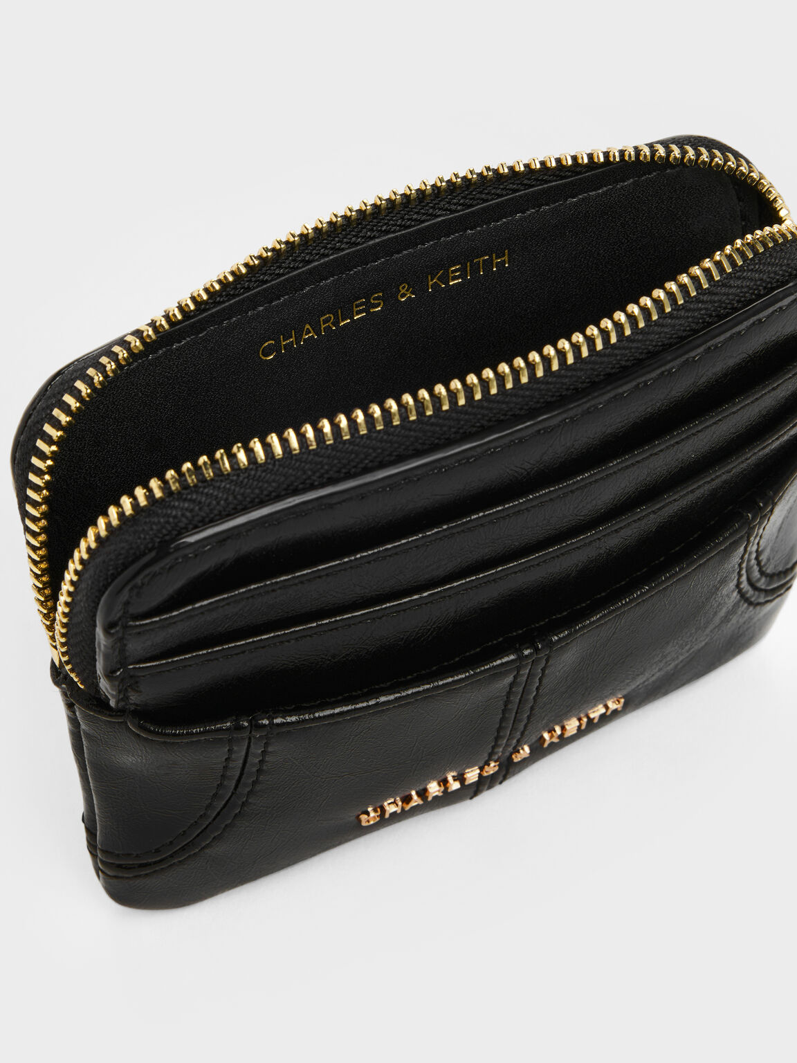 Ciara シアラ トップジップ カードホルダー, ブラック, hi-res