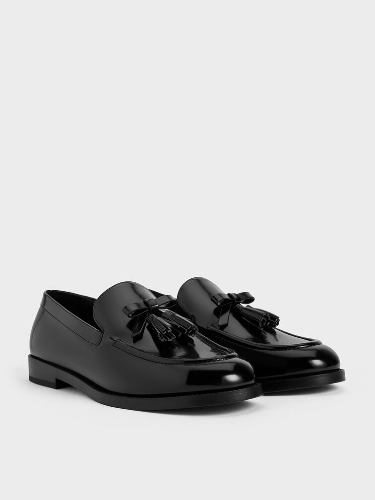 ボウ タッセルローファー - ブラックボックス | CHARLES & KEITH 
