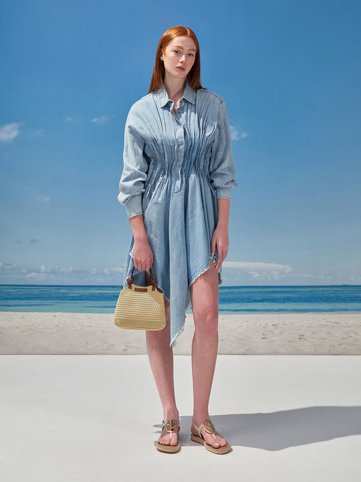 メタリック オーバルエスパドリーユサンダル, ベージュ, hi-res