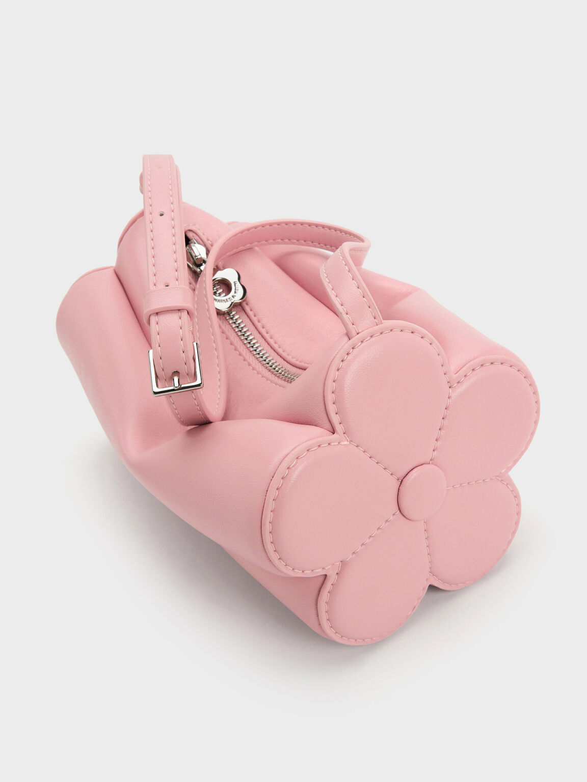 Mabel メイベル フラワーショルダーバッグ, ピンク, hi-res