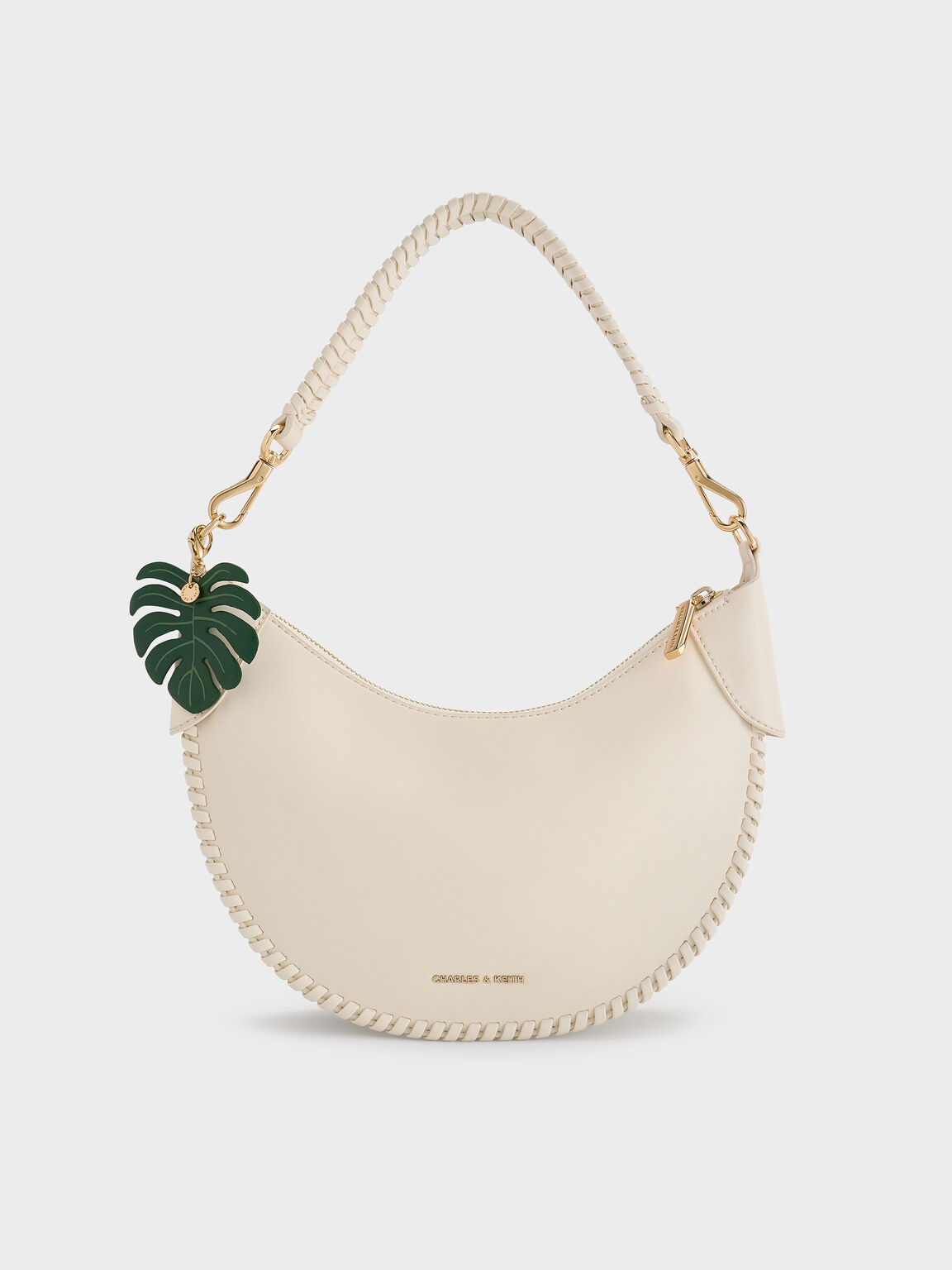 Blume ブリュム ブレードカーブホーボーバッグ, クリーム, hi-res