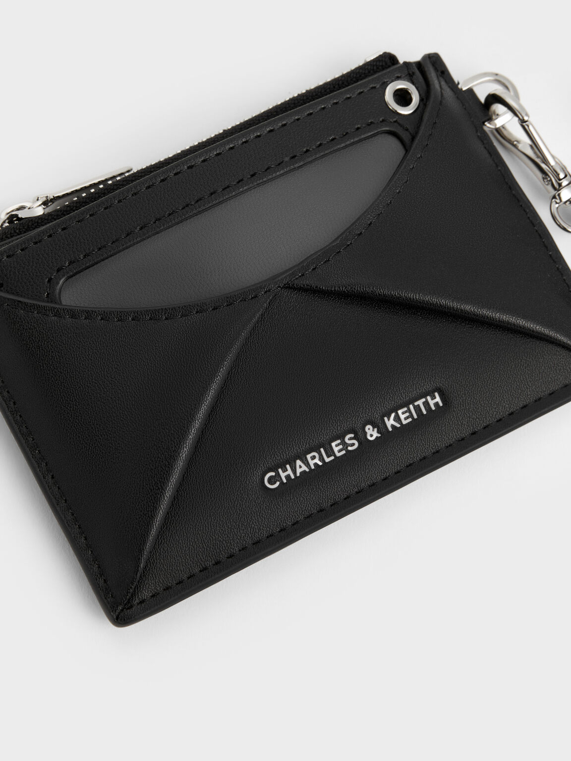 Hazel ヘーゼル ボウパネル カードホルダー, ノワール, hi-res