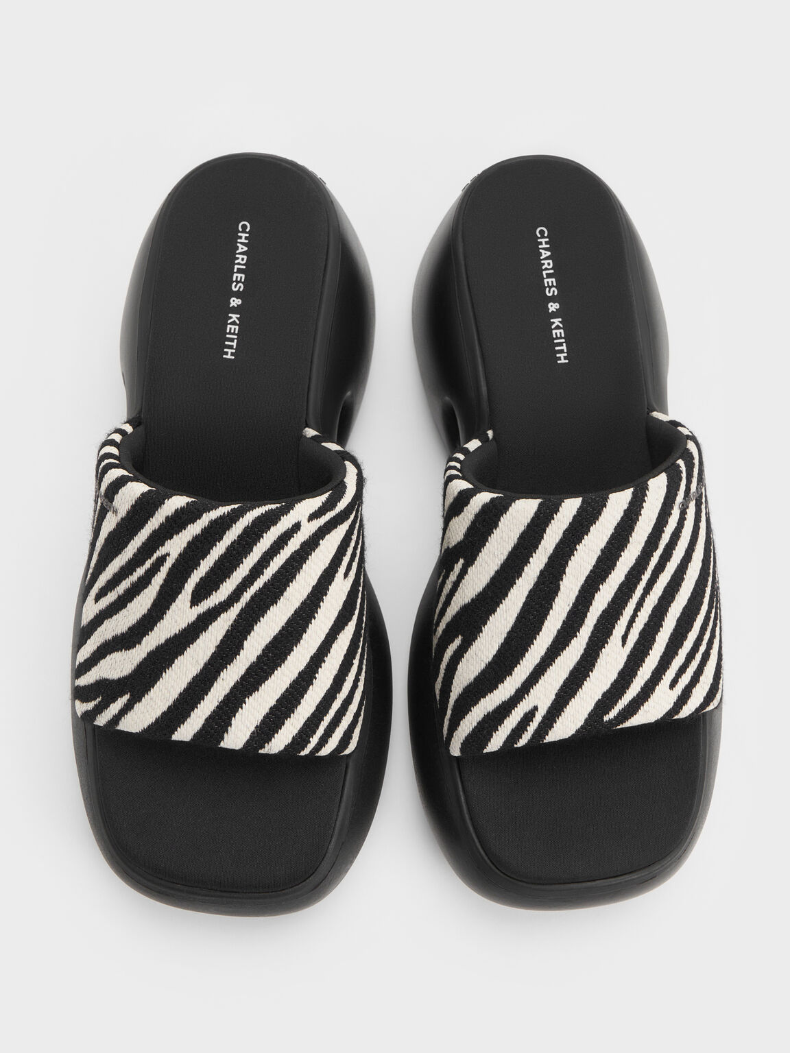 Baxie バシー シルクプラットフォームミュール, アニマルプリントブラック, hi-res