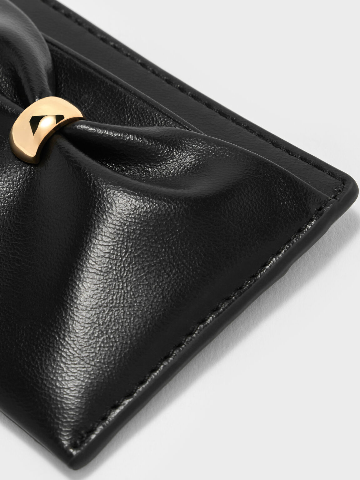 Halsey ホールジー ルーシュド カードホルダー, ブラック, hi-res