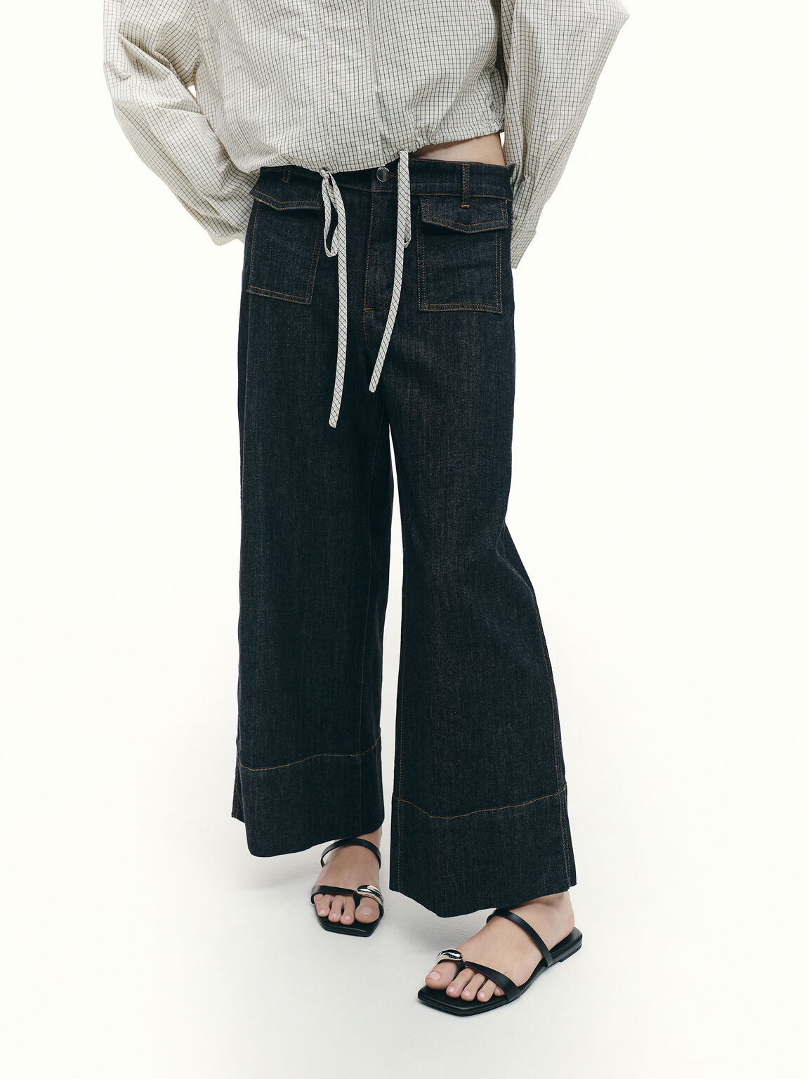 Raina レイナ トゥリング サンダル, ブラック, hi-res