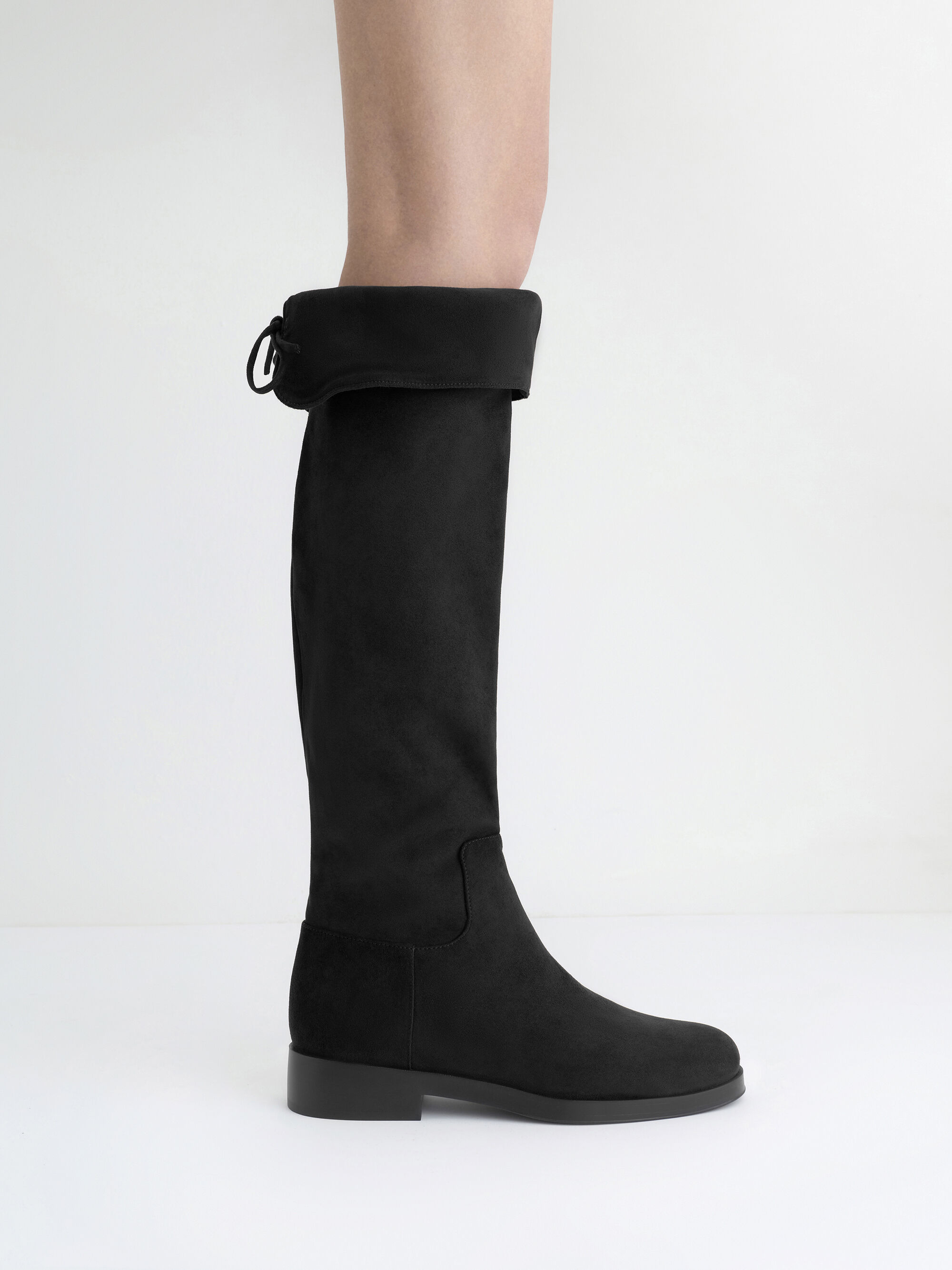 W.ANGLE 黒 スエード ロングブーツ W.ANGLE 黒 スエード ロングブーツ W.ANGLE 黒 スエード ロング