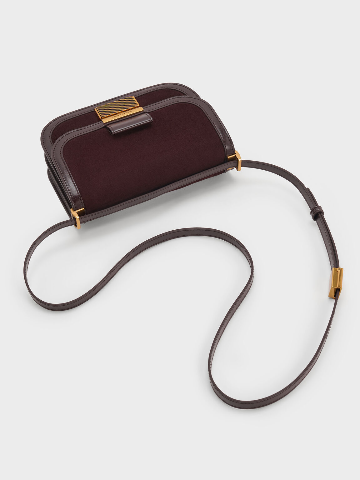 Charlot シャーロットスエードバッグ, エスプレッソブラウン, hi-res