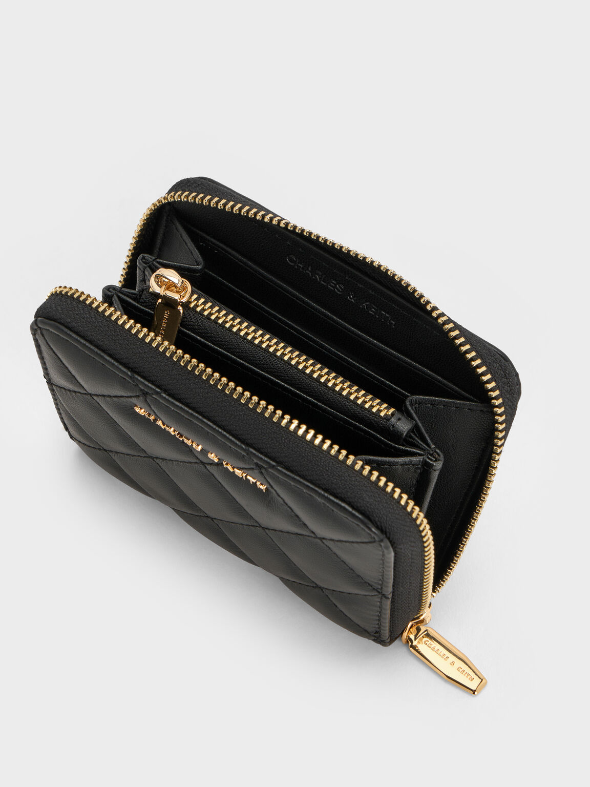 Alva アルヴァ キルトウォレット, ブラック, hi-res