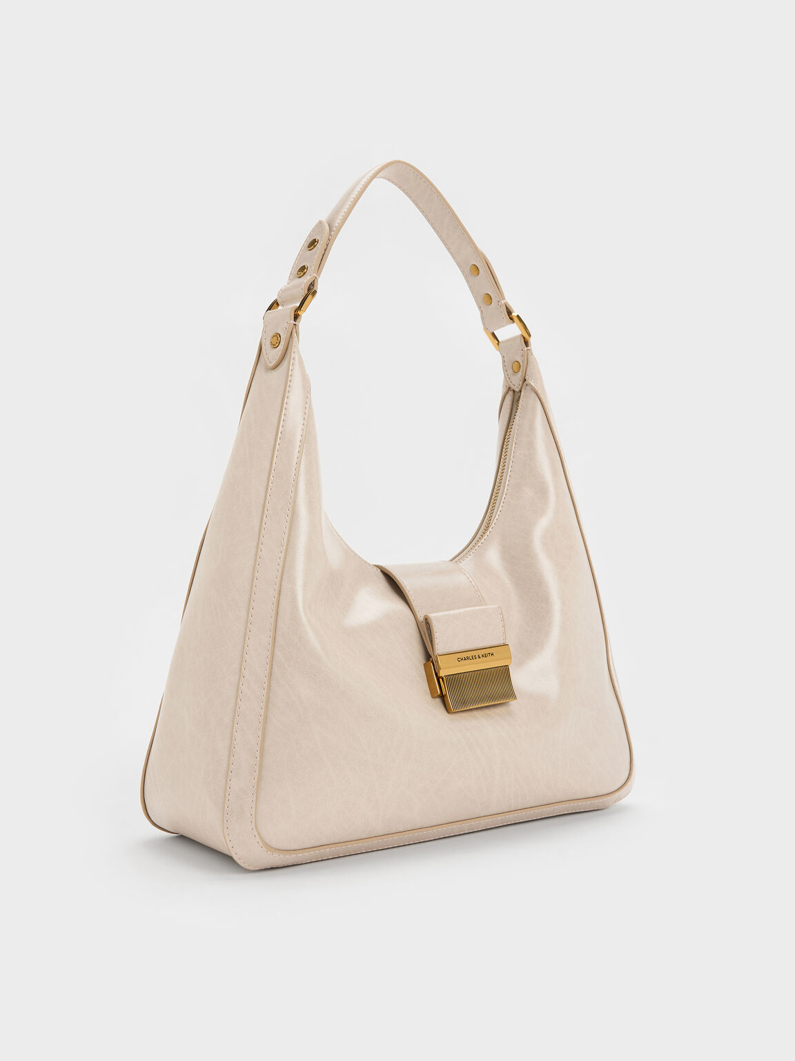 Charlot シャーロット ホーボーバッグ, オーツ, hi-res