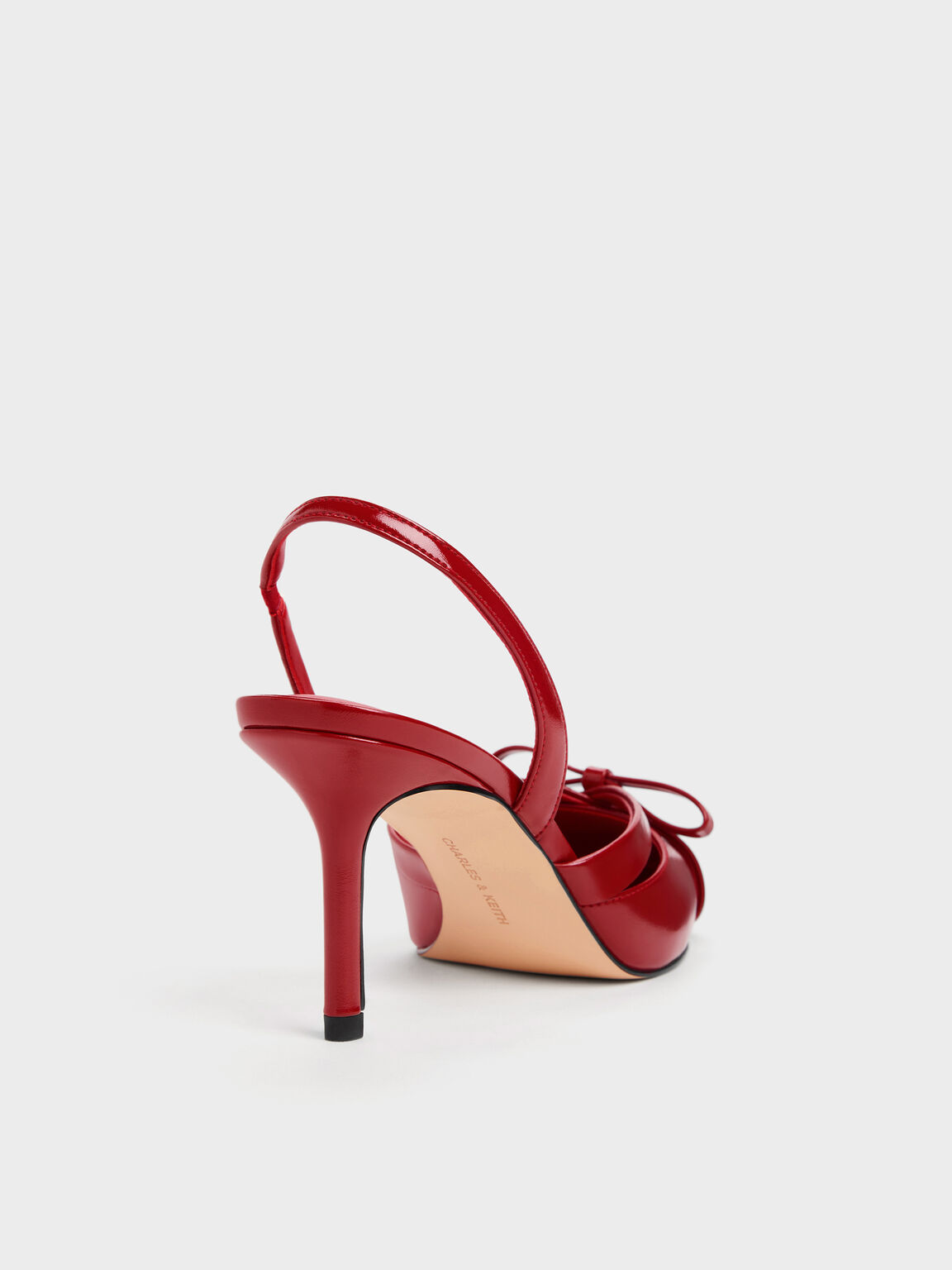 Kaleen カリーン スリングバックスティレット, レッド, hi-res