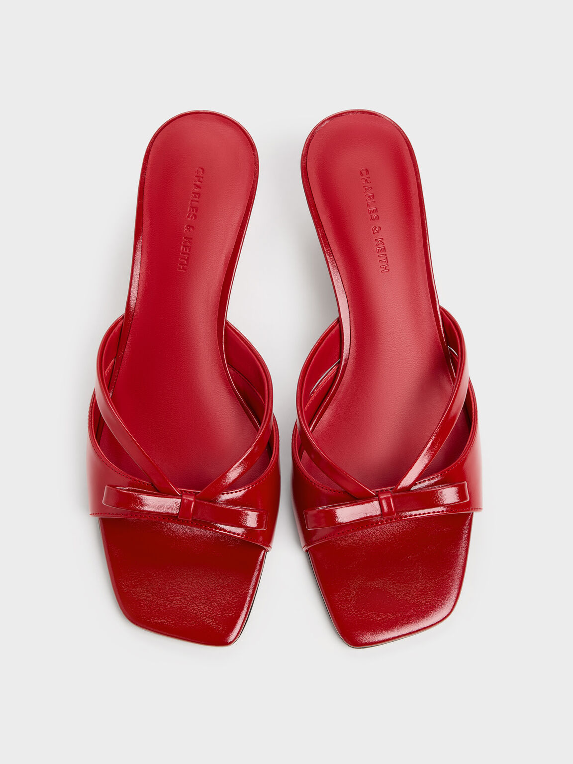 Kaleen カリーン キトゥンヒールミュール, レッド, hi-res