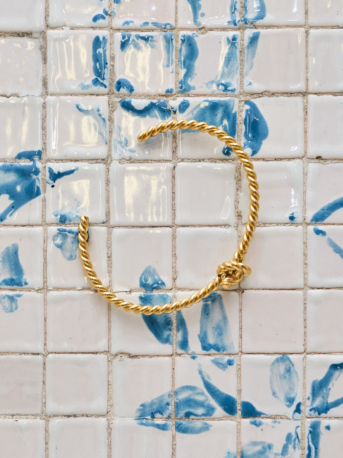 Sable セーブル ロープノット カフバングル, ゴールド, hi-res