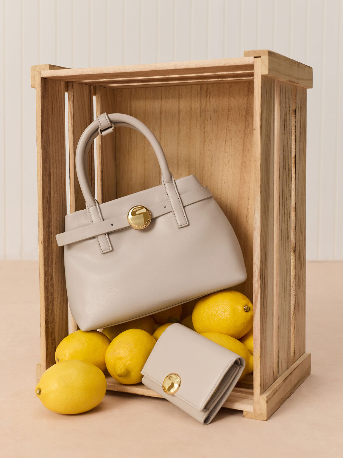 Behn ミニベーン ベルトトートバッグ, シェルグレー, hi-res