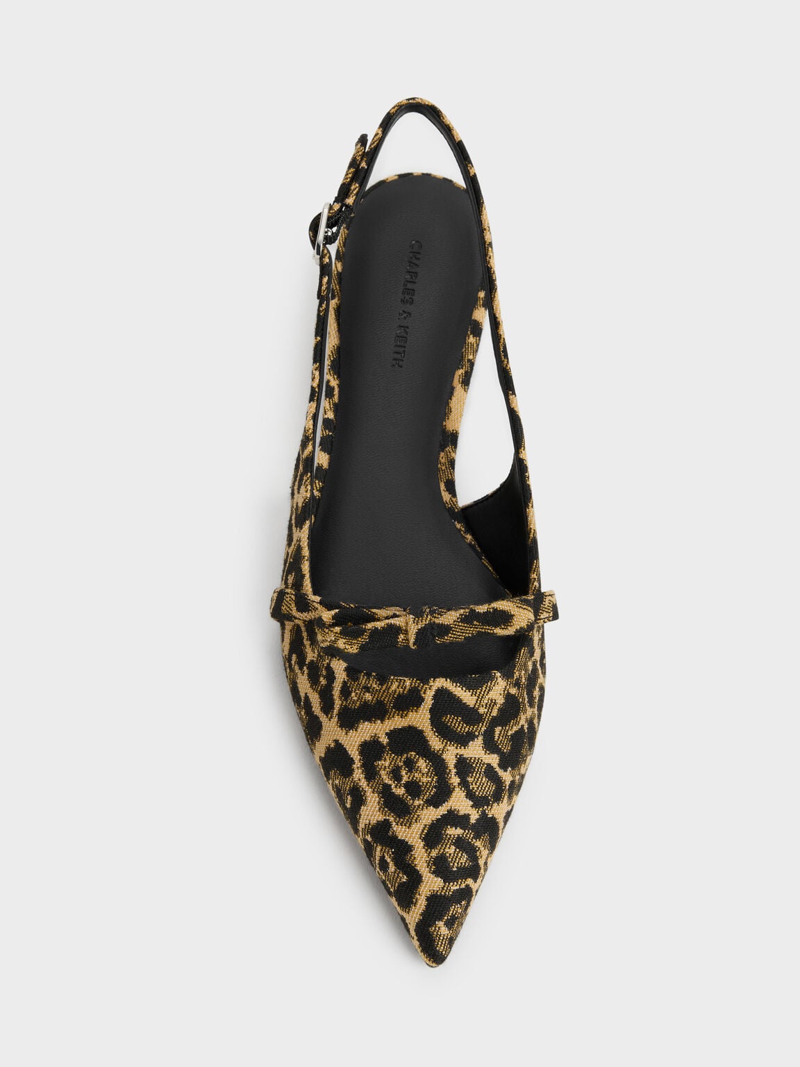Kaleen カリーン スリングバックフラット, アニマルプリントナチュラル, hi-res