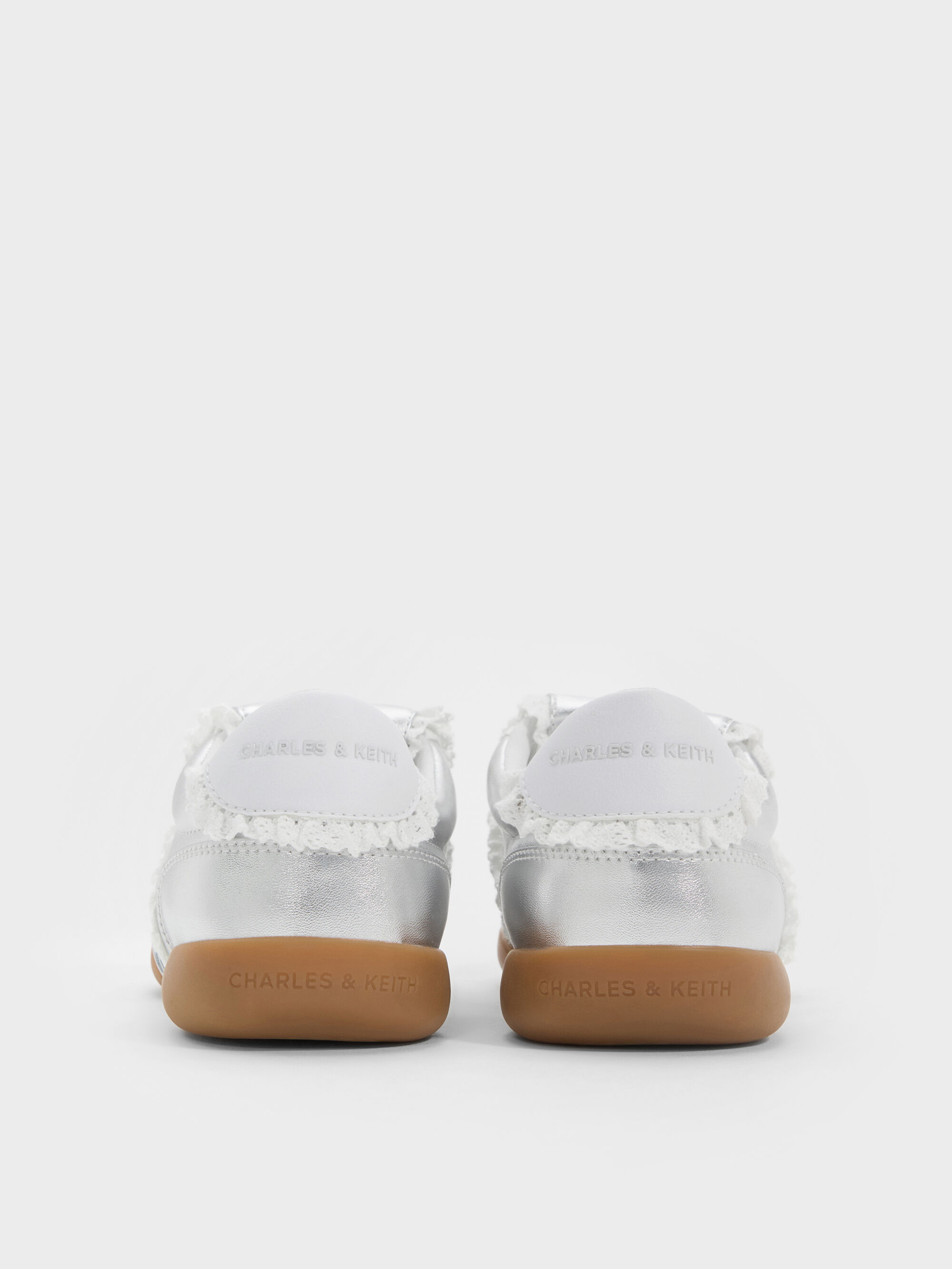 Louise ルーイ レーストリムスニーカー - シルバー | CHARLES & KEITH