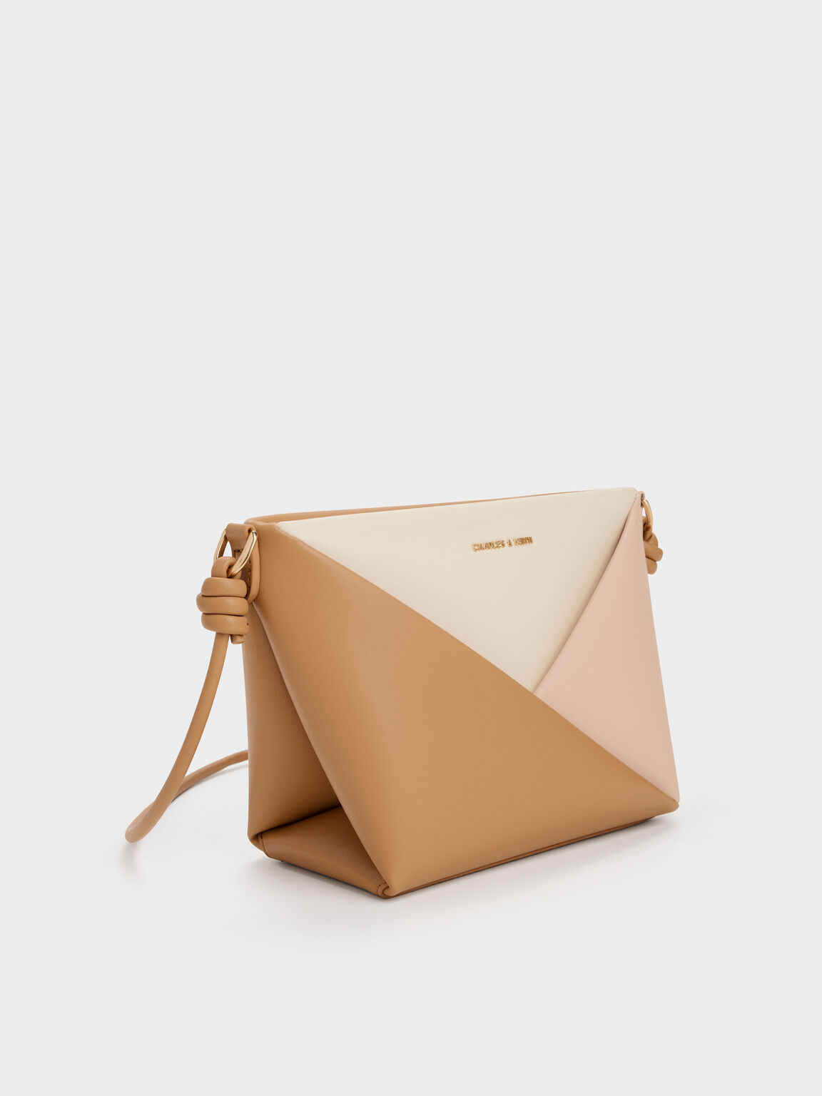 Midori ミドリ カラーブロッククロスボディーバッグ, マルチピンク, hi-res