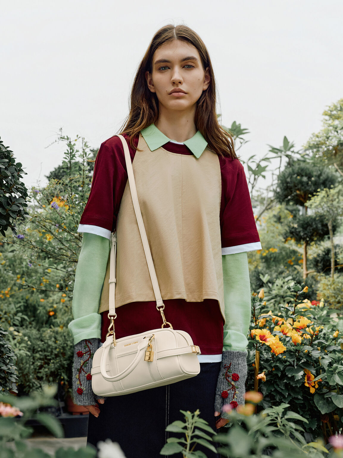 Scottie スコッティー ボウリングバッグ, クリーム, hi-res