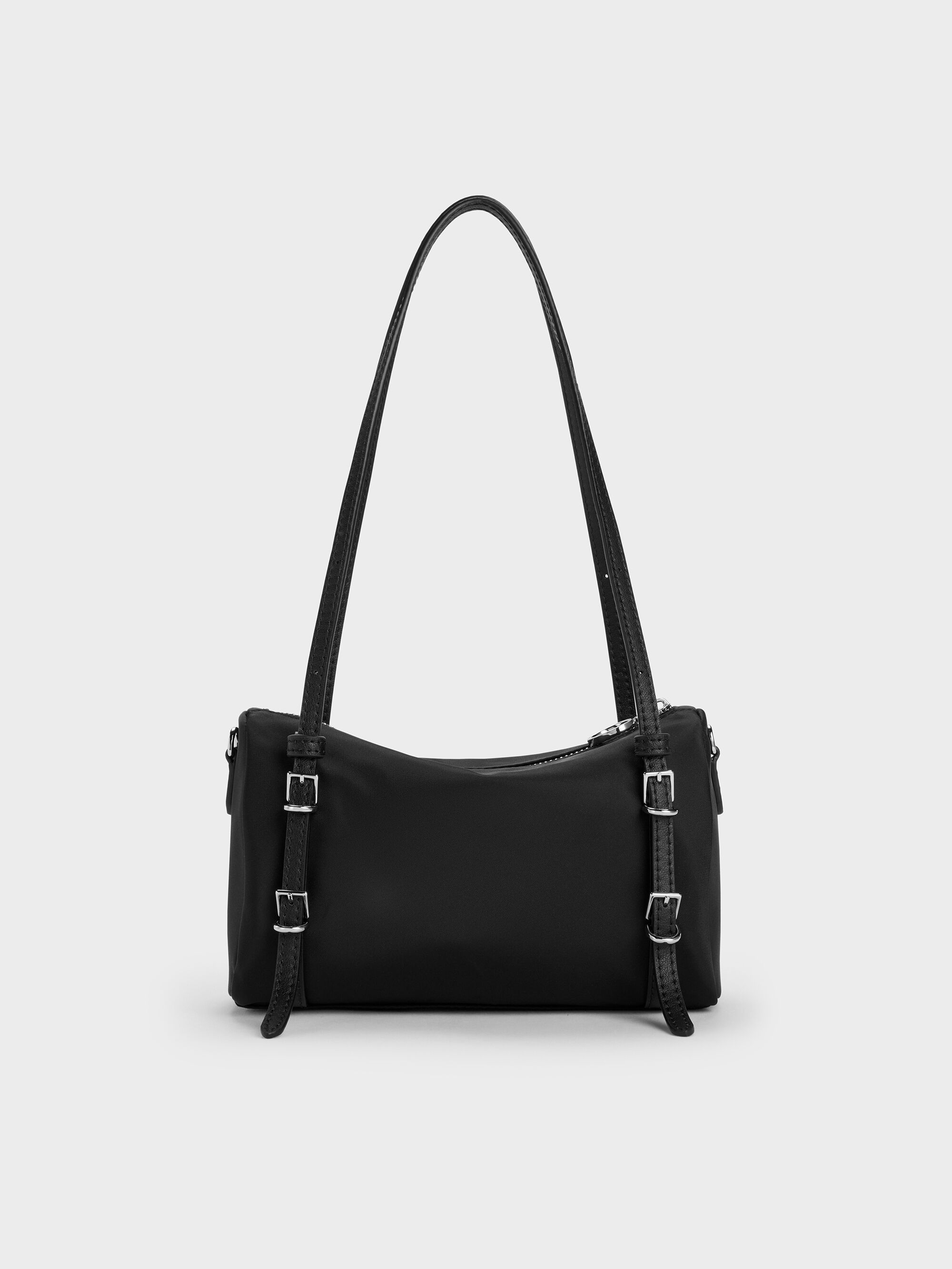 Levy ミニレヴィー ナイロンショルダーバッグ-Noir | CHARLES & KEITH