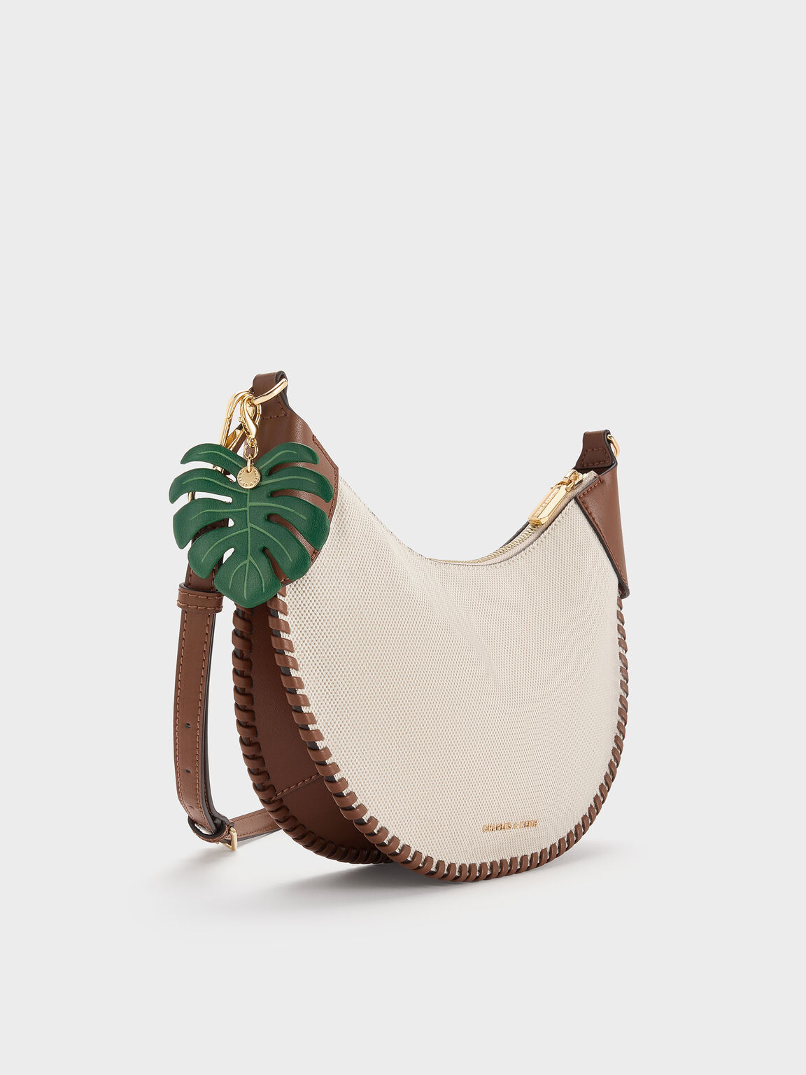 Blume ブリュム キャンバスブレードカーブホーボーバッグ, トープキャンバス, hi-res