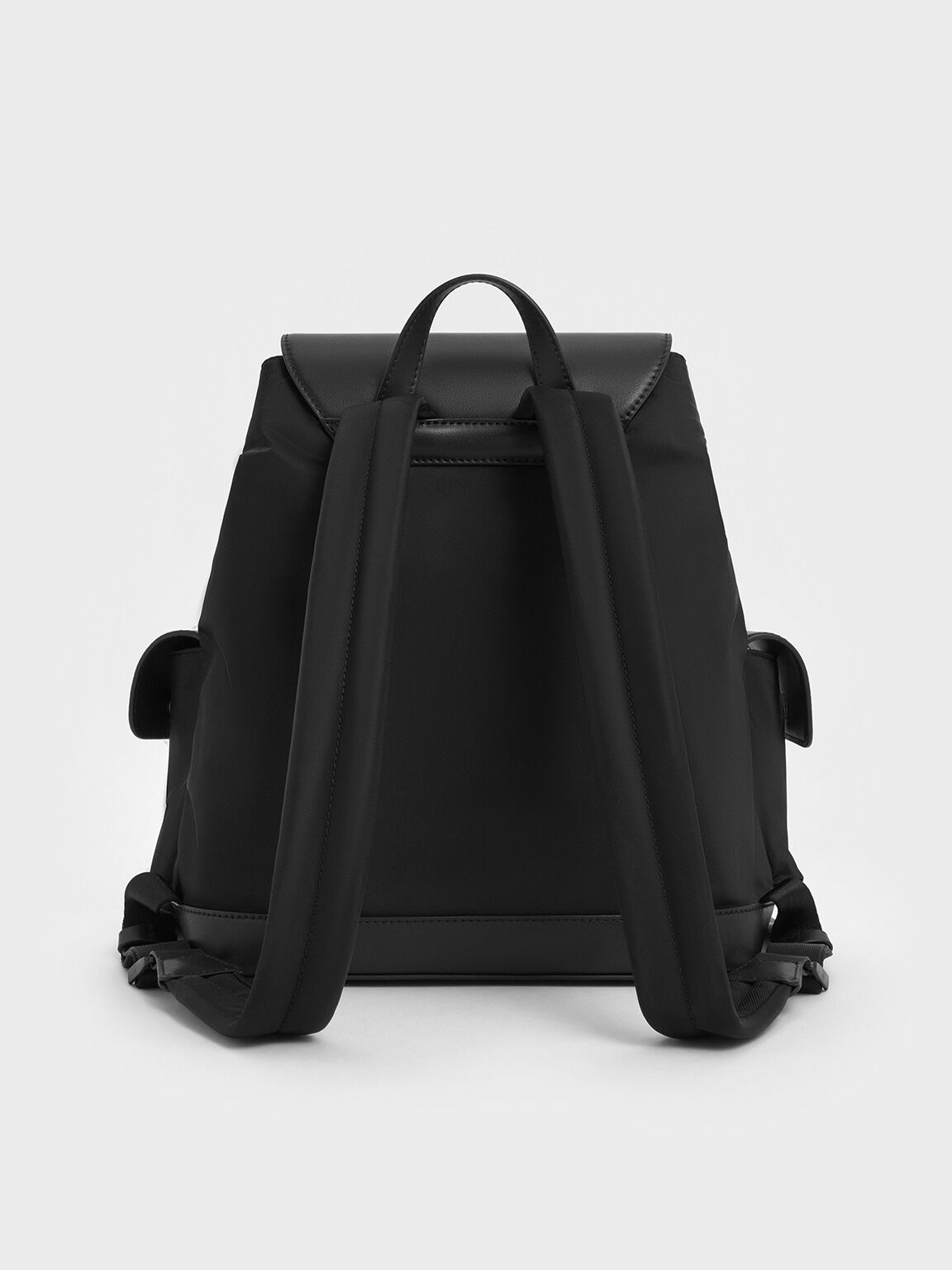 ナイロン パッフィーチェーンリンクバックパック, ノワール, hi-res