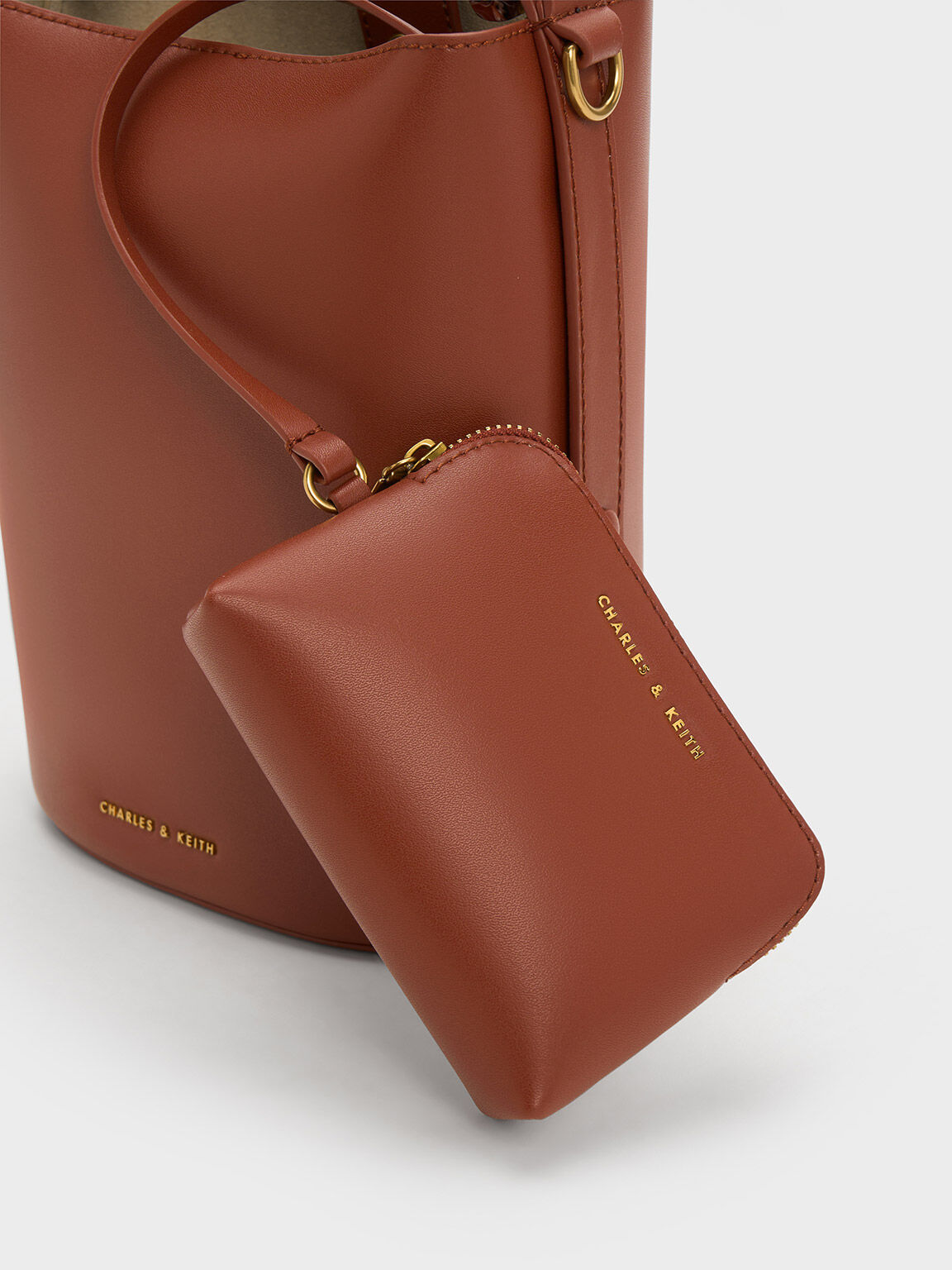 Marlin マーリン アクリリックハンドルバケツバッグ, モカ, hi-res