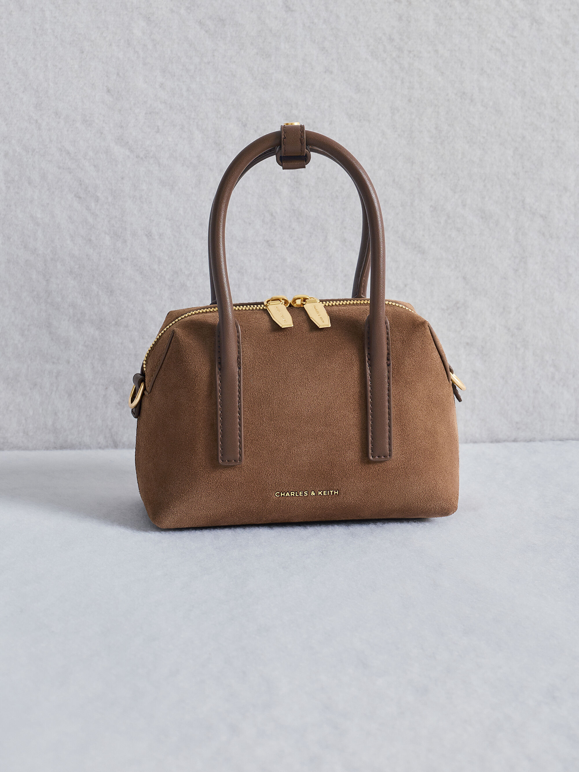 ハンドバッグ(レディース) - ブラウン | CHARLES & KEITH (チャールズ