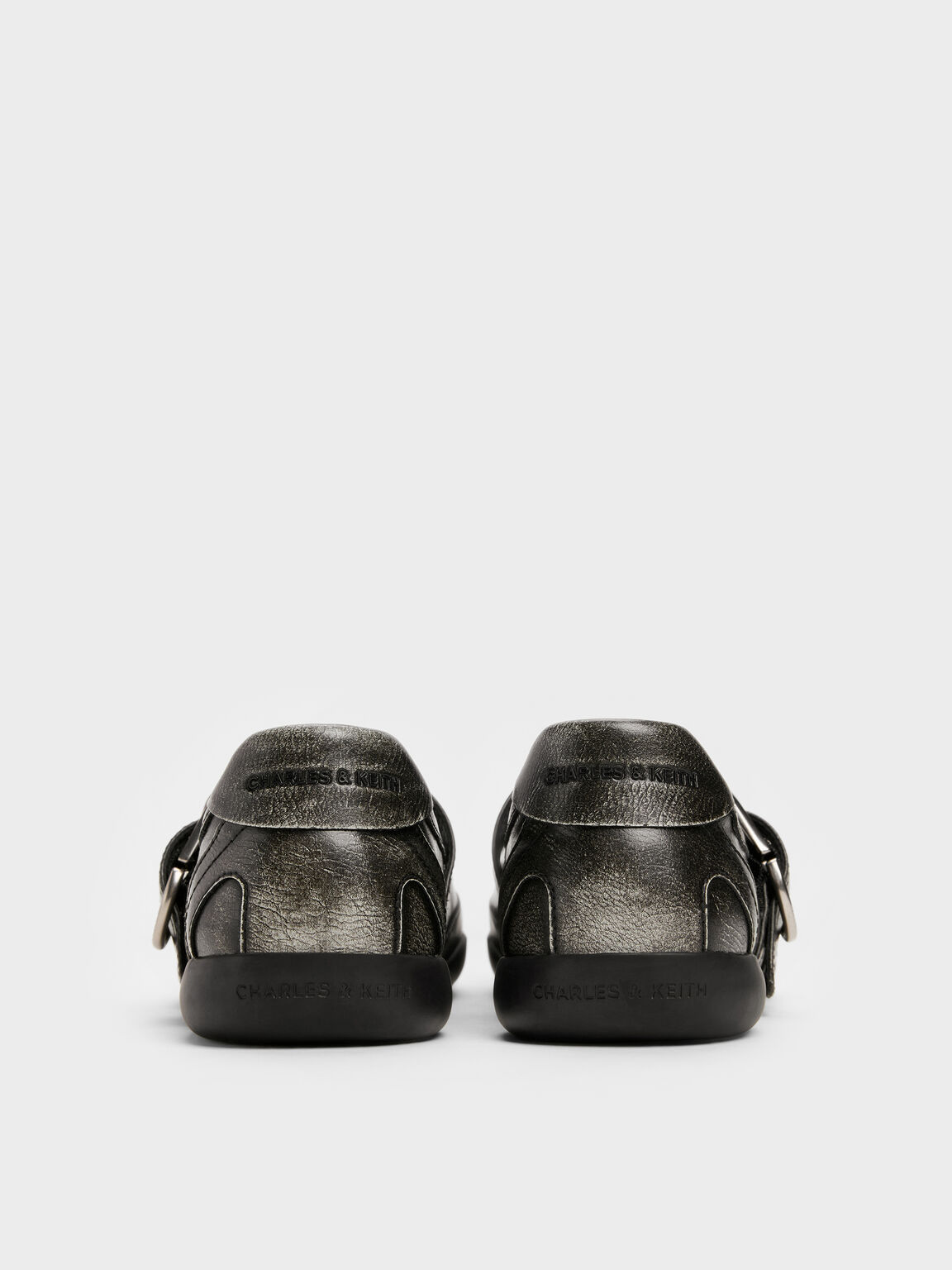 Louise ルーイ バックルストラップ メリージェーンスニーカー, グレー, hi-res