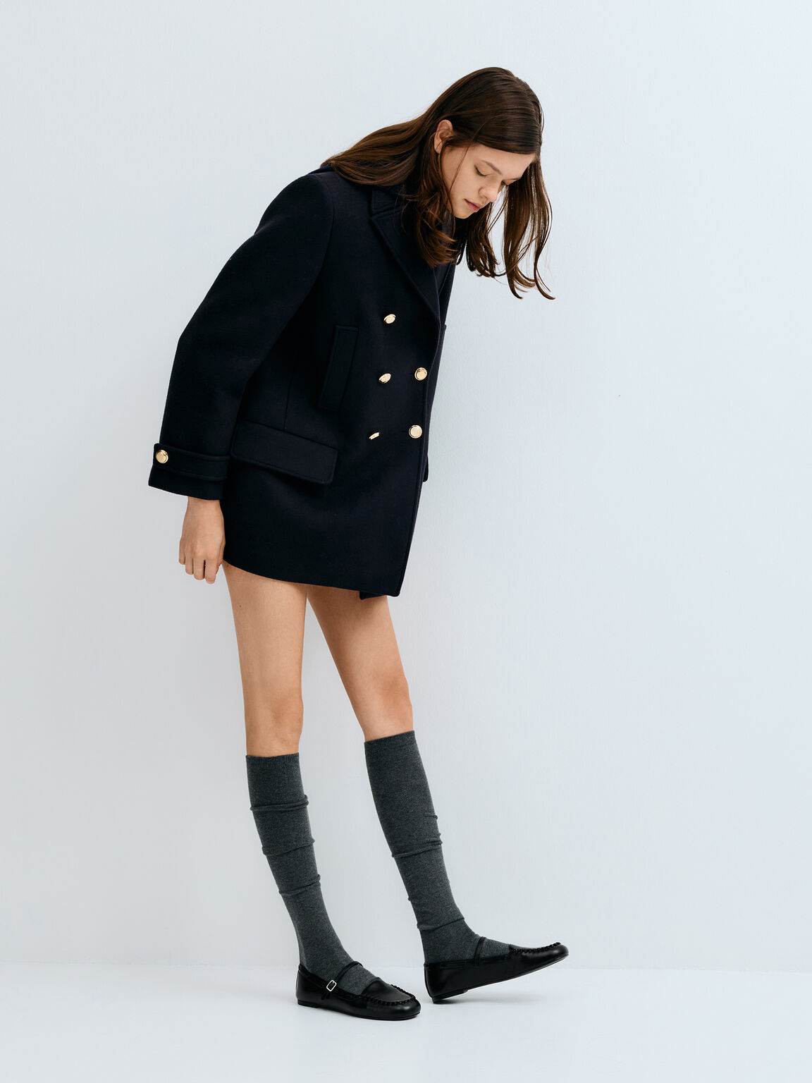 Gale ゲイル メリージェーンローファー, ブラック, hi-res